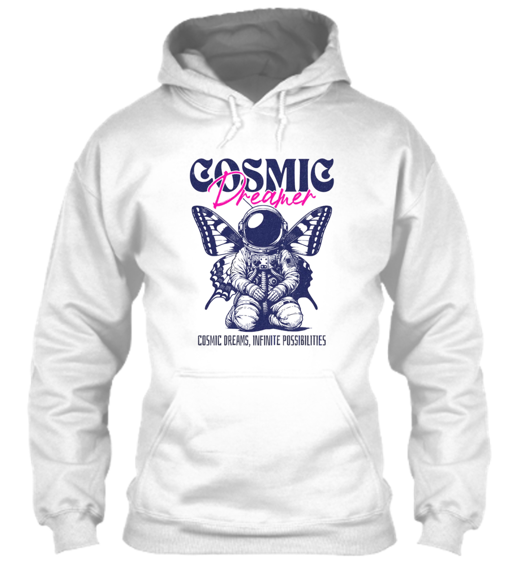 Cosmic Dreamer Infinite Possibilities Astronaut Butterfly Wings Shirt