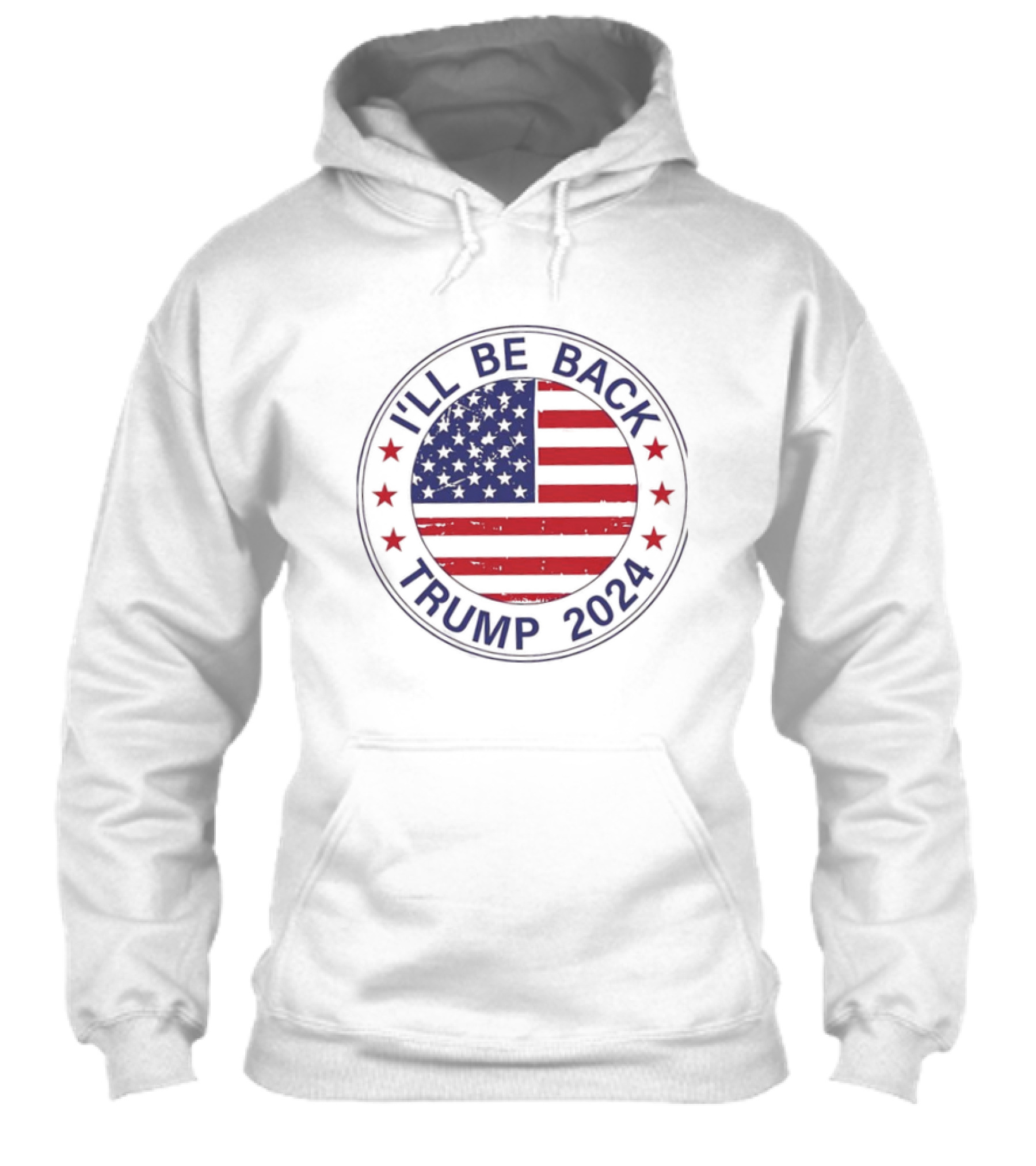 Ill Be Back Trump 2024 American Flag Circle Shirt
