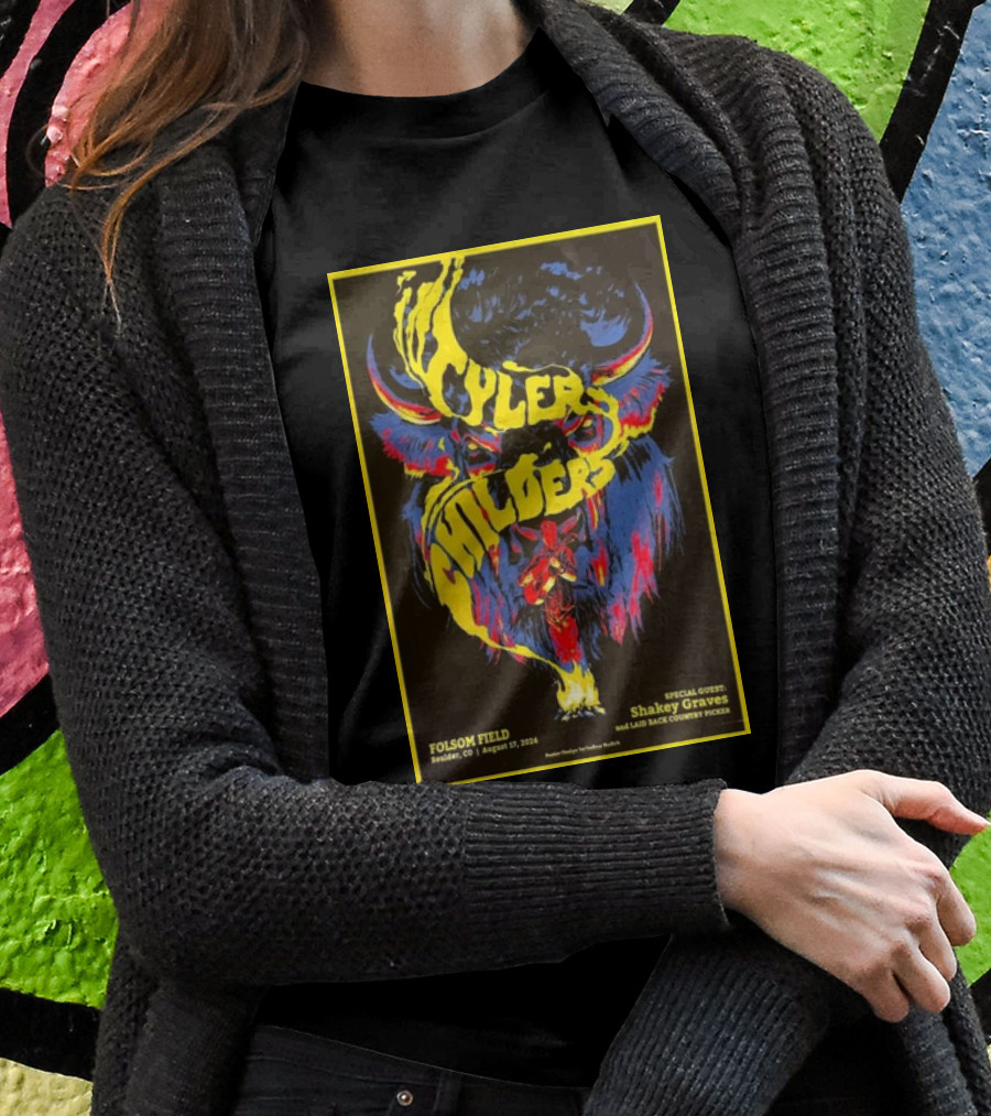 Tyler Childers Folsom Field Boulder Co August 17 2024 Special Guest Shakey Graves Shirt