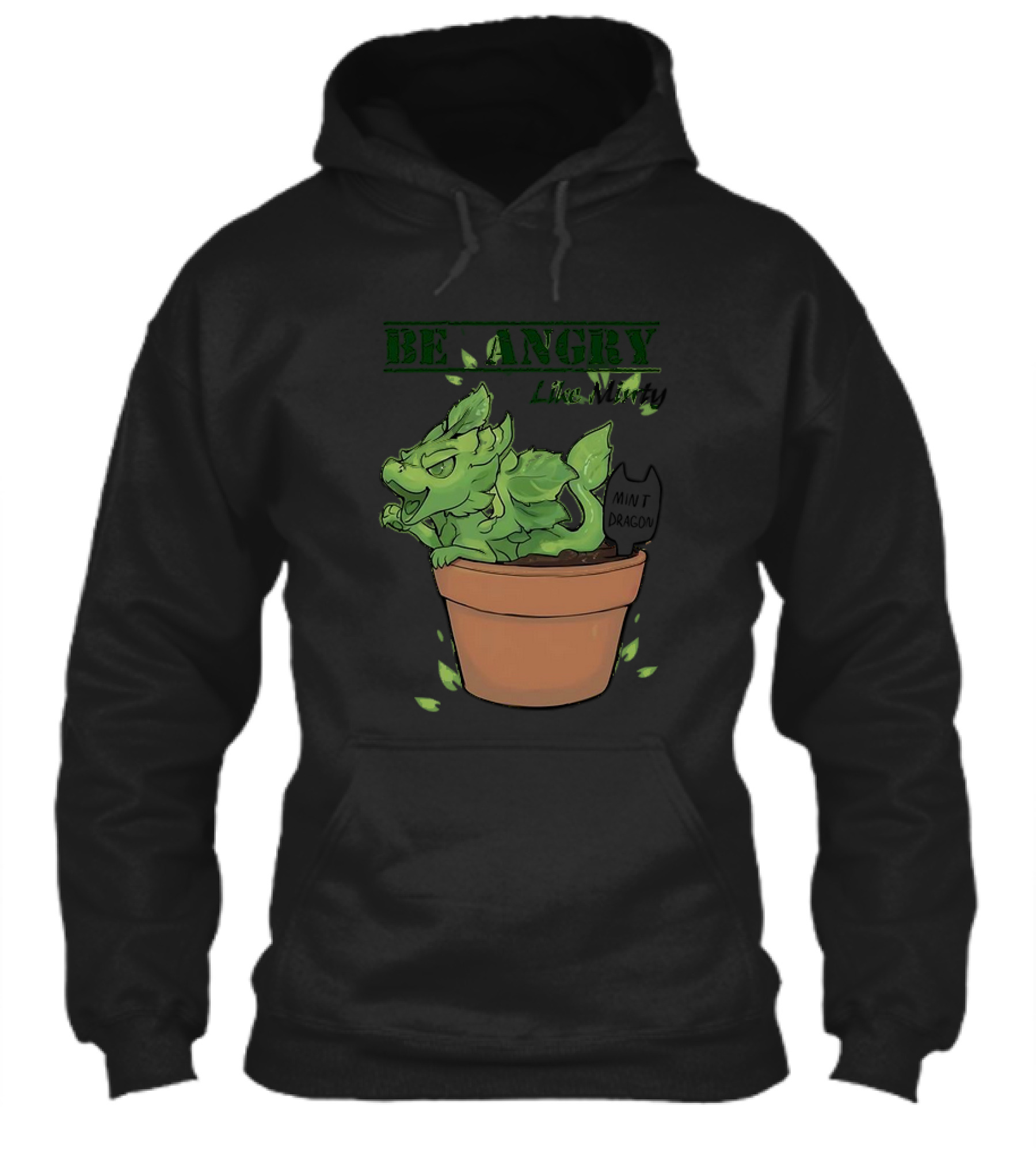 Mint Dragon Be Angry Like Minty In Pot With Leaves Shirt