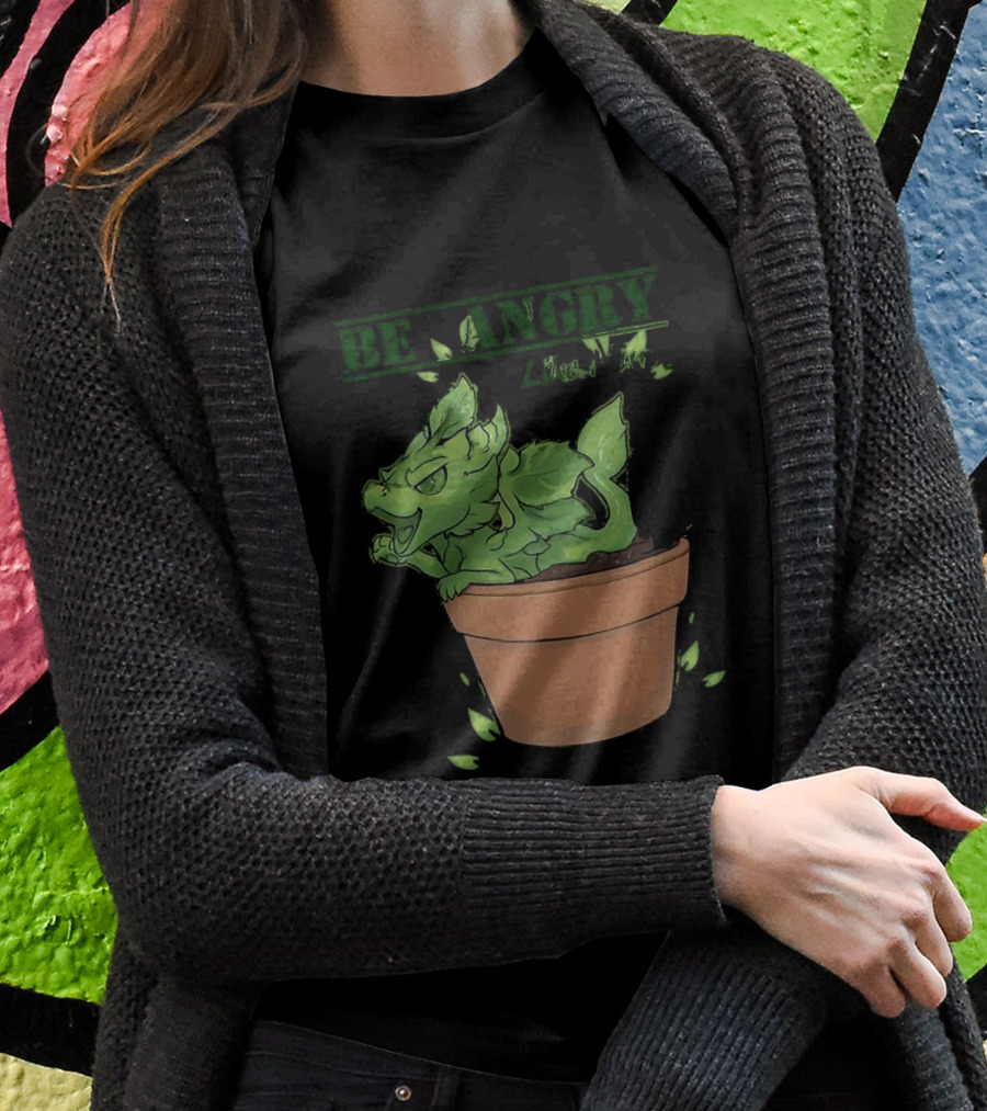 Mint Dragon Be Angry Like Minty In Pot With Leaves Shirt