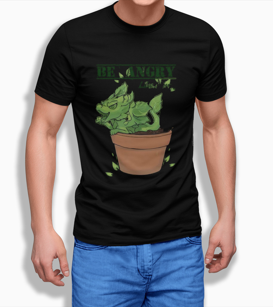 Mint Dragon Be Angry Like Minty In Pot With Leaves Shirt