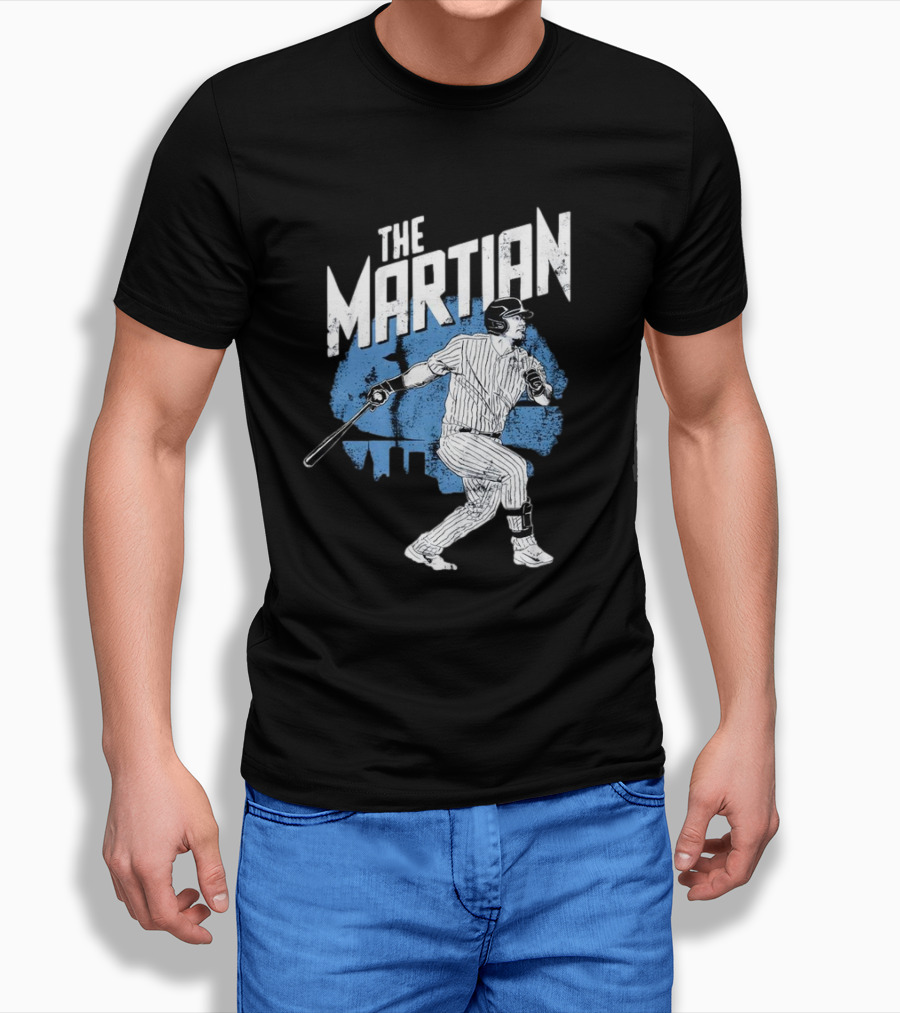 The Martian Jasson Dominguez New York Yankees Baseball Player Skyline Shirt
