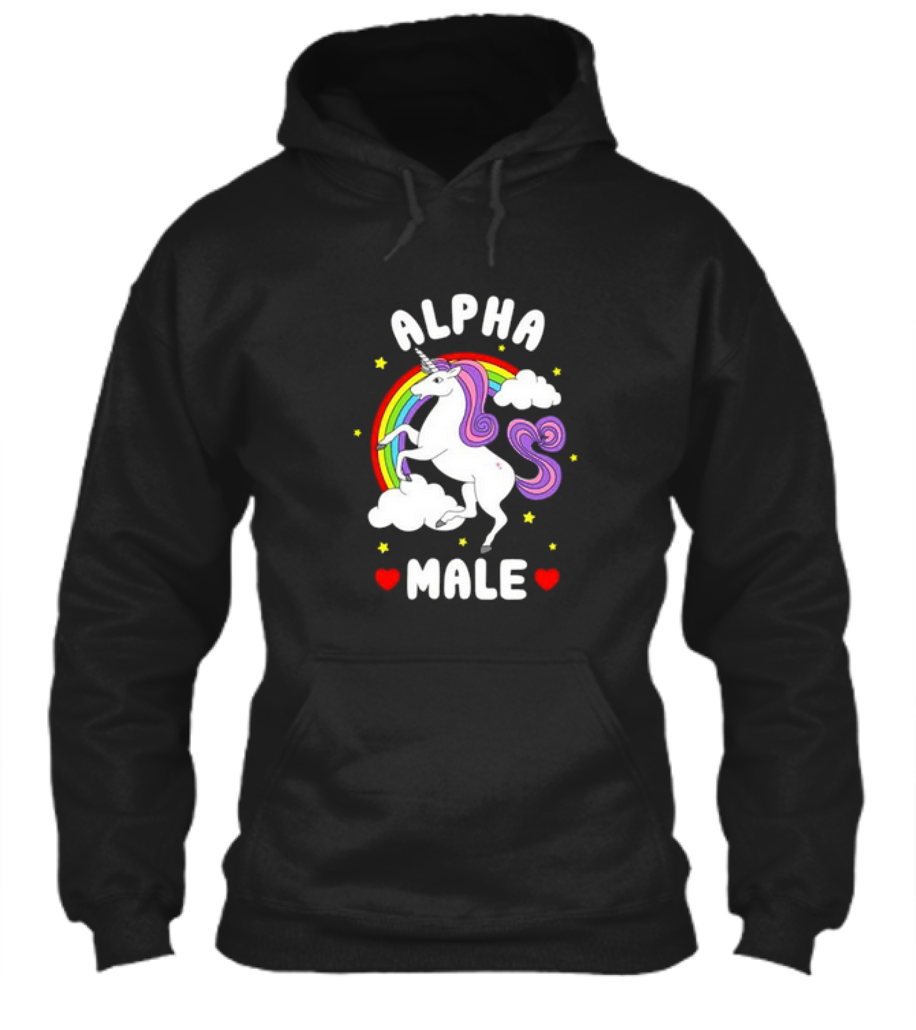 Alpha Male Unicorn Rainbow Fathers Day Shirt