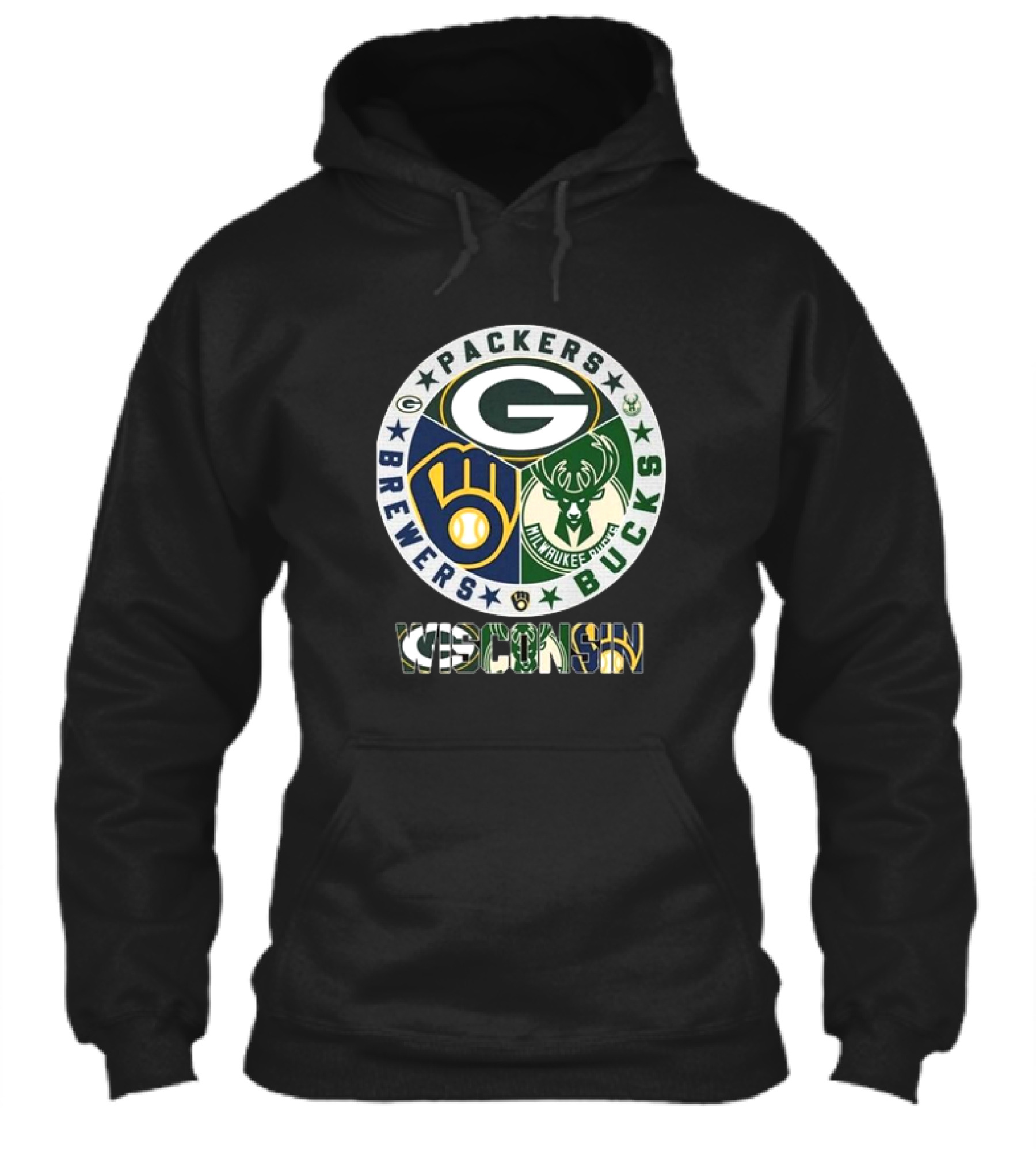 Green Bay Packers Milwaukee Brewers Milwaukee Bucks Wisconsin Shirt
