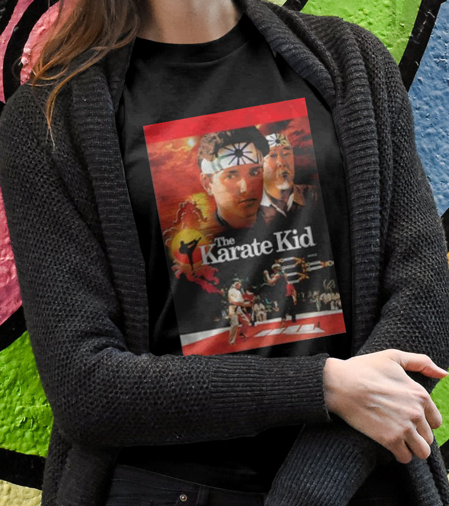 The Karate Kid Vintage Movie Poster Martial Arts Tournament Scene Shirt