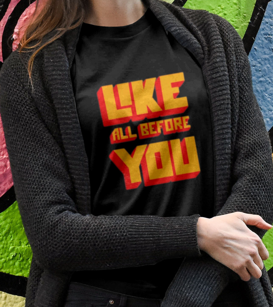 The Voidz Like All Before You Text Bold Yellow Red Shirt