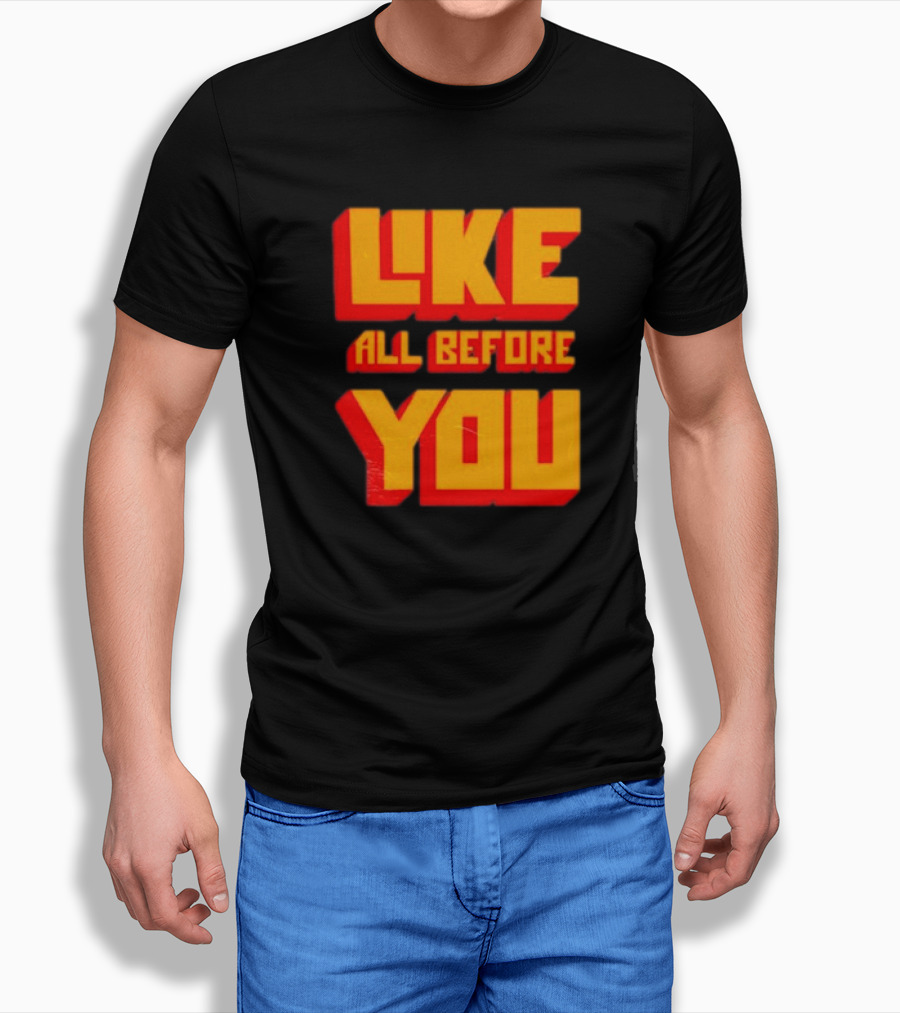 The Voidz Like All Before You Text Bold Yellow Red Shirt