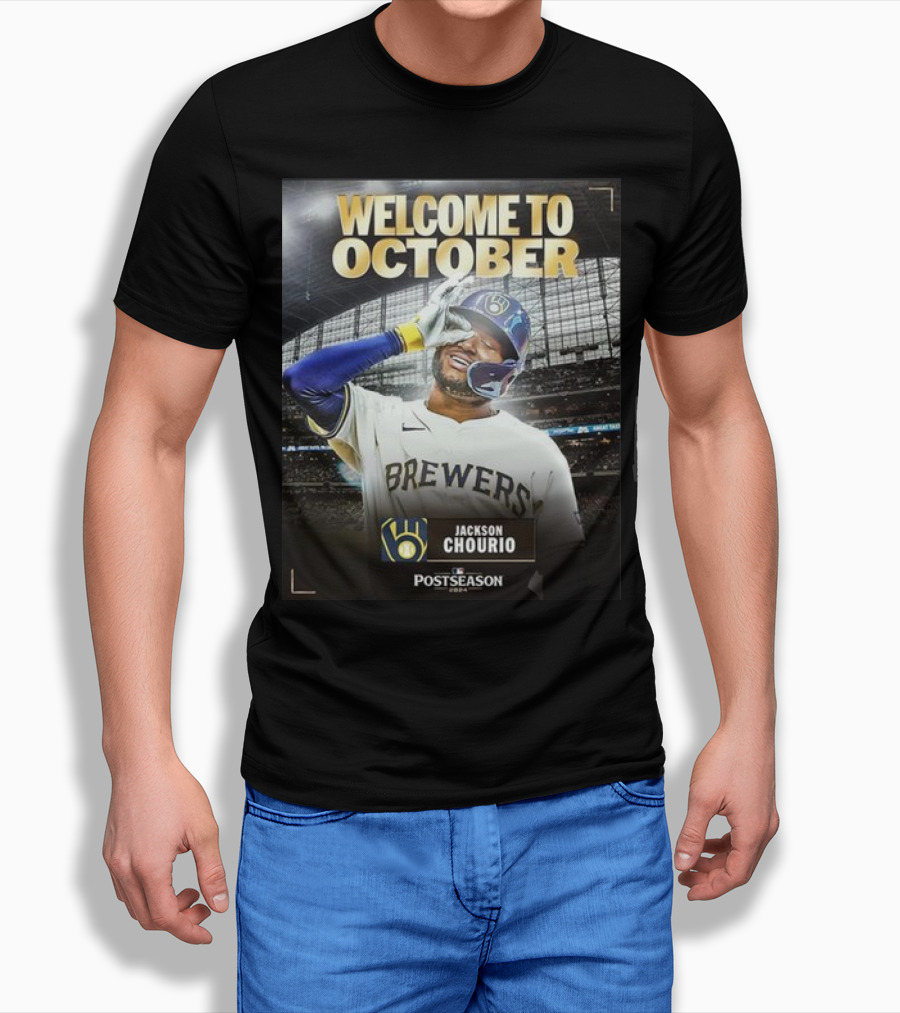 Welcome To October Jackson Chourio Brewers Postseason Shirt