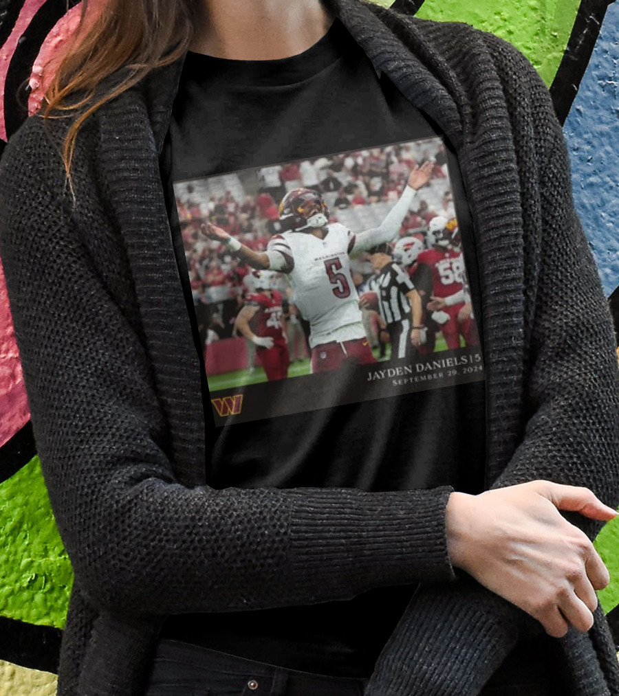 Jayden Daniels Washington Commanders September 29 2024 Nfl Week 4 Shirt