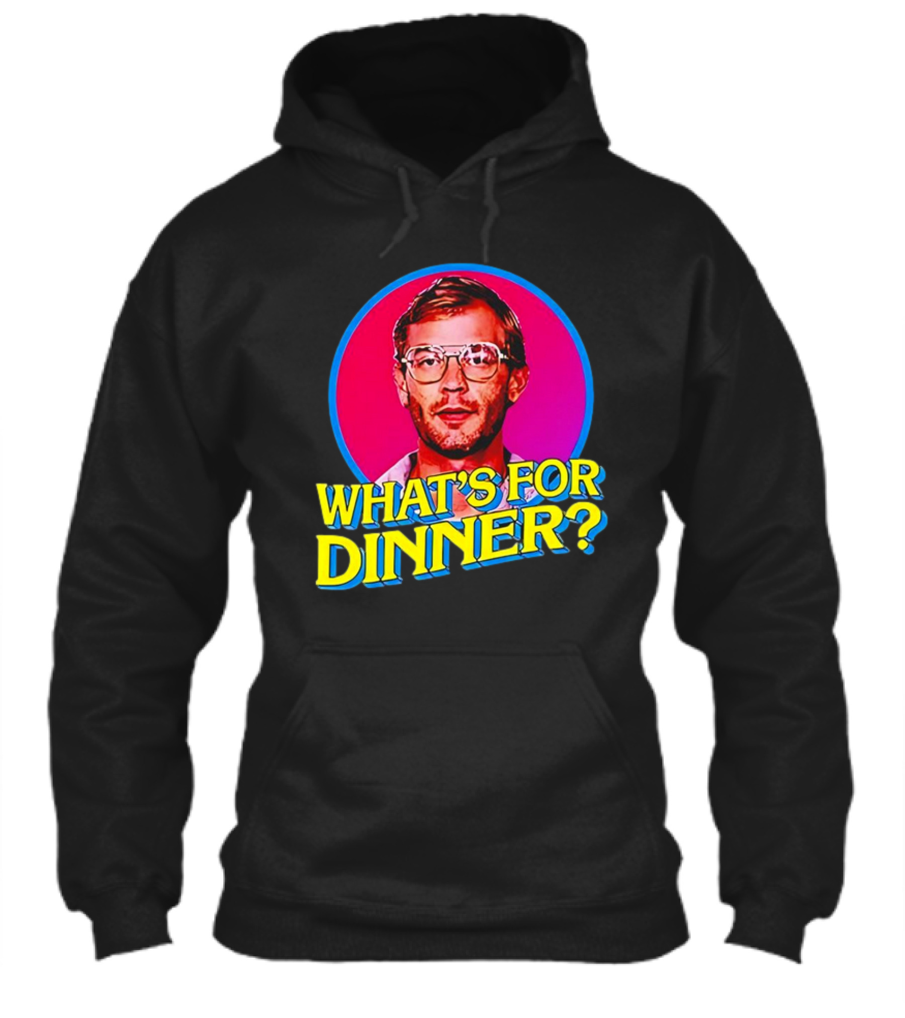 Jeffrey Dahmer Whats For Dinner Retro Style Vintage Glasses Circle Shirt
