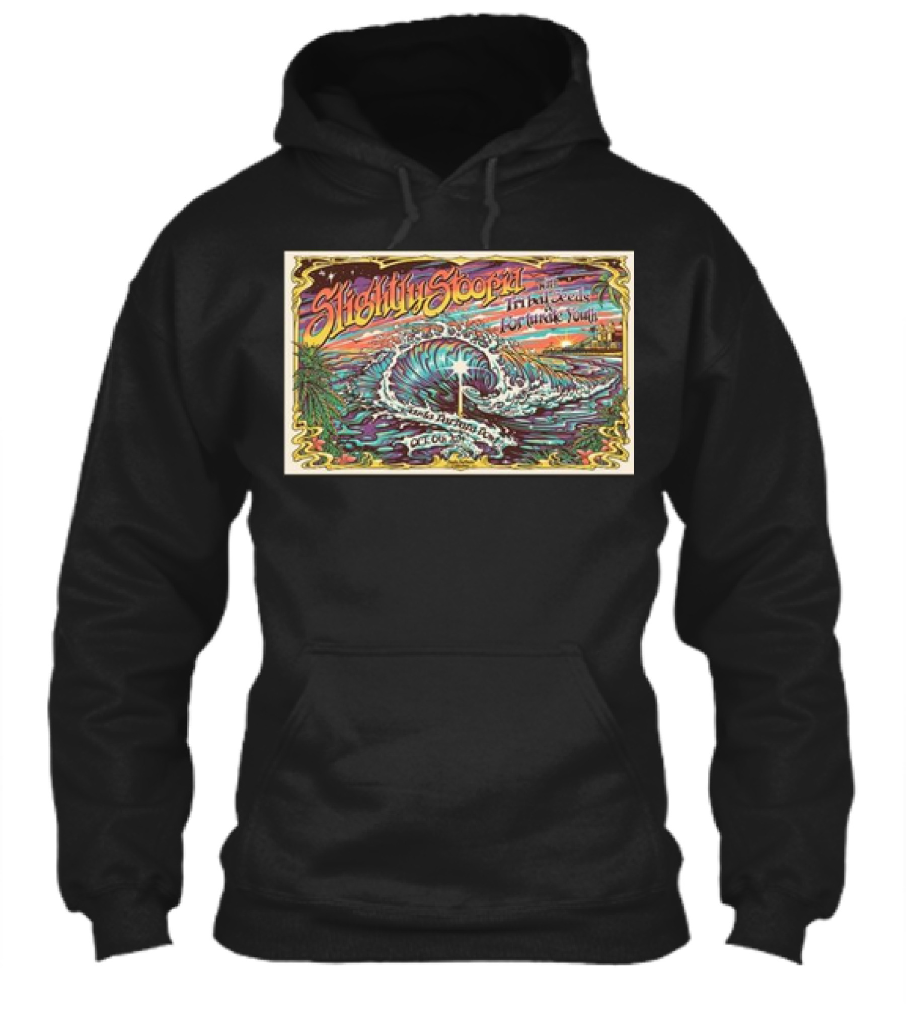 Slightly Stoopid Santa Barbara Bowl October 6 2024 Mystic Seascape And Vibrant Sunset Shirt