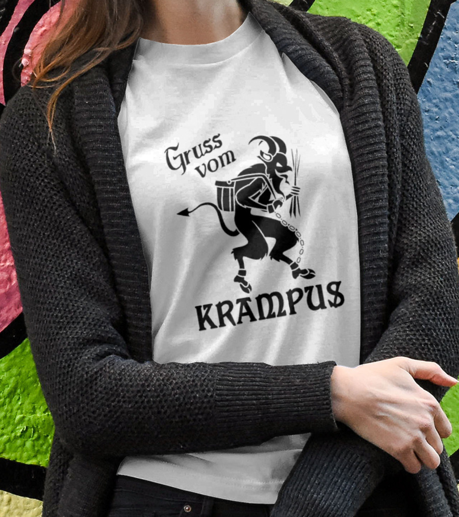 Gruss Vom Krampus Krampus Christmas Holiday Greetings Shirt