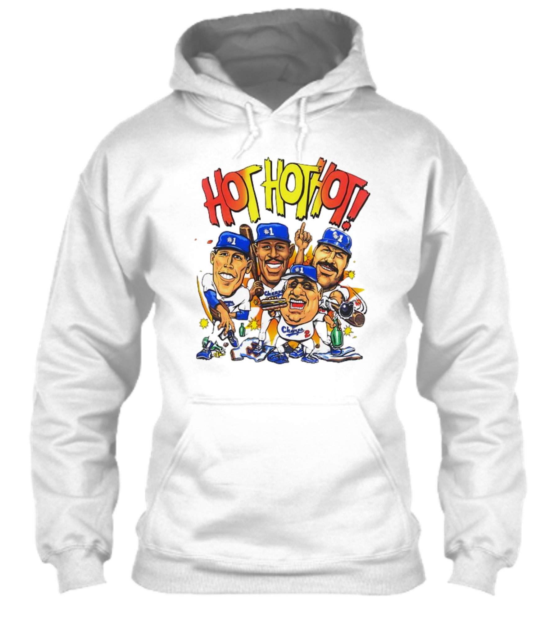 Los Angeles Dodgers Hot Hot Hot Caricature 1 Champs Shirt