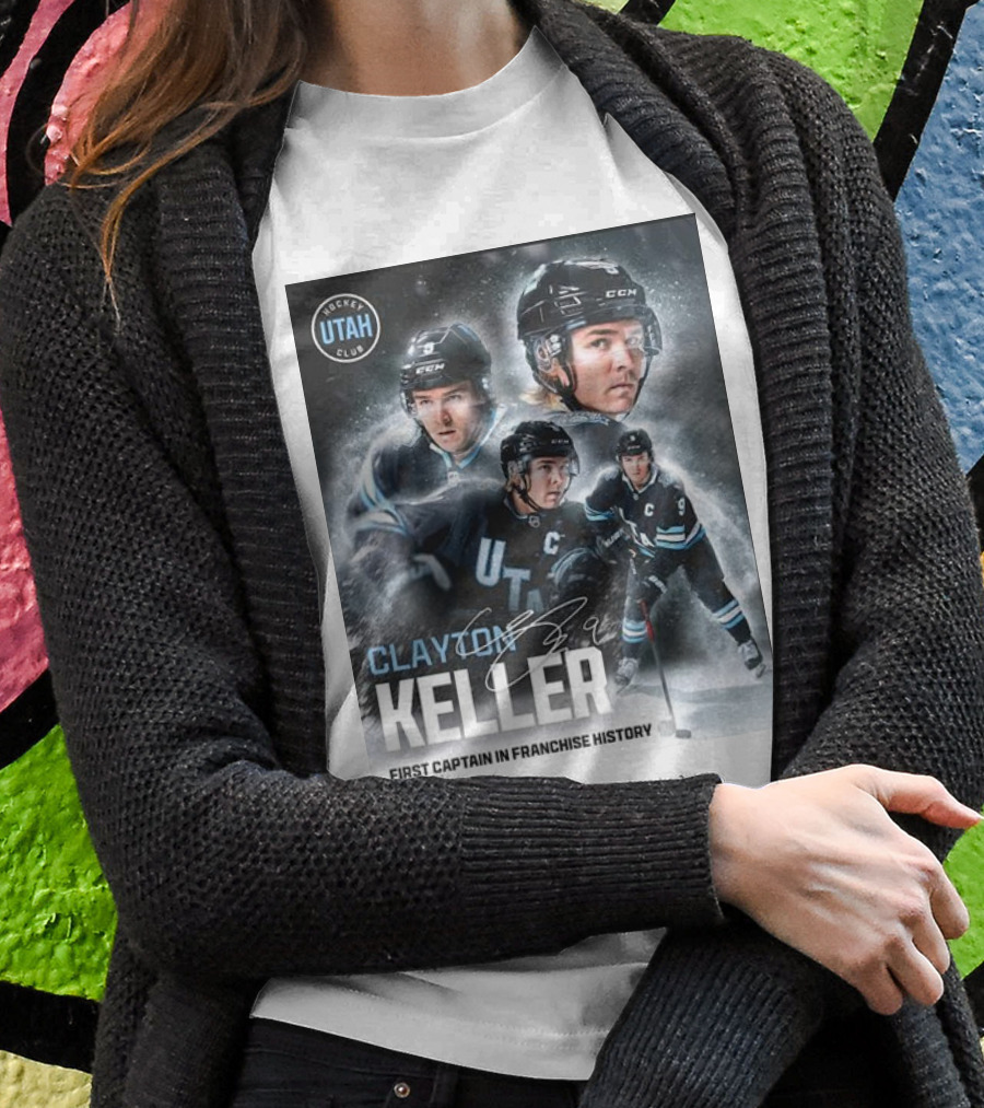 Utah Hockey Clayton Keller First Captain In Franchise History Shirt