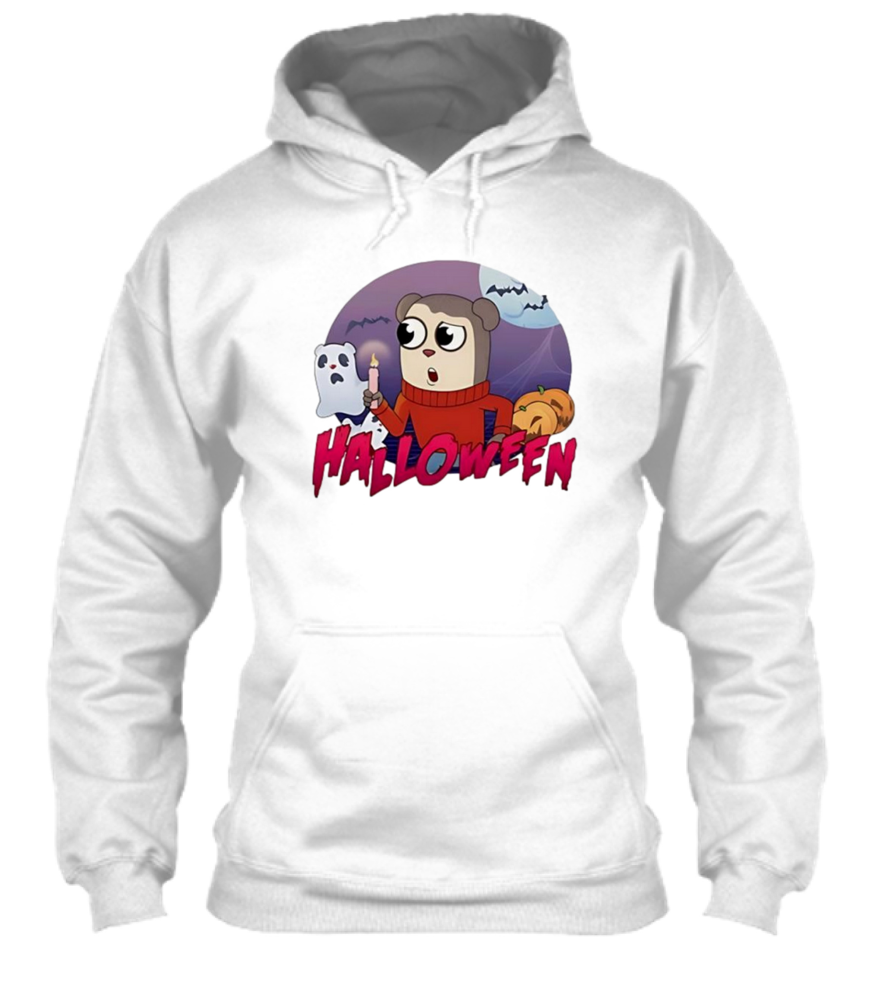 Halloween Jimmy Cartoon Candle Ghost Pumpkin Bats Shirt