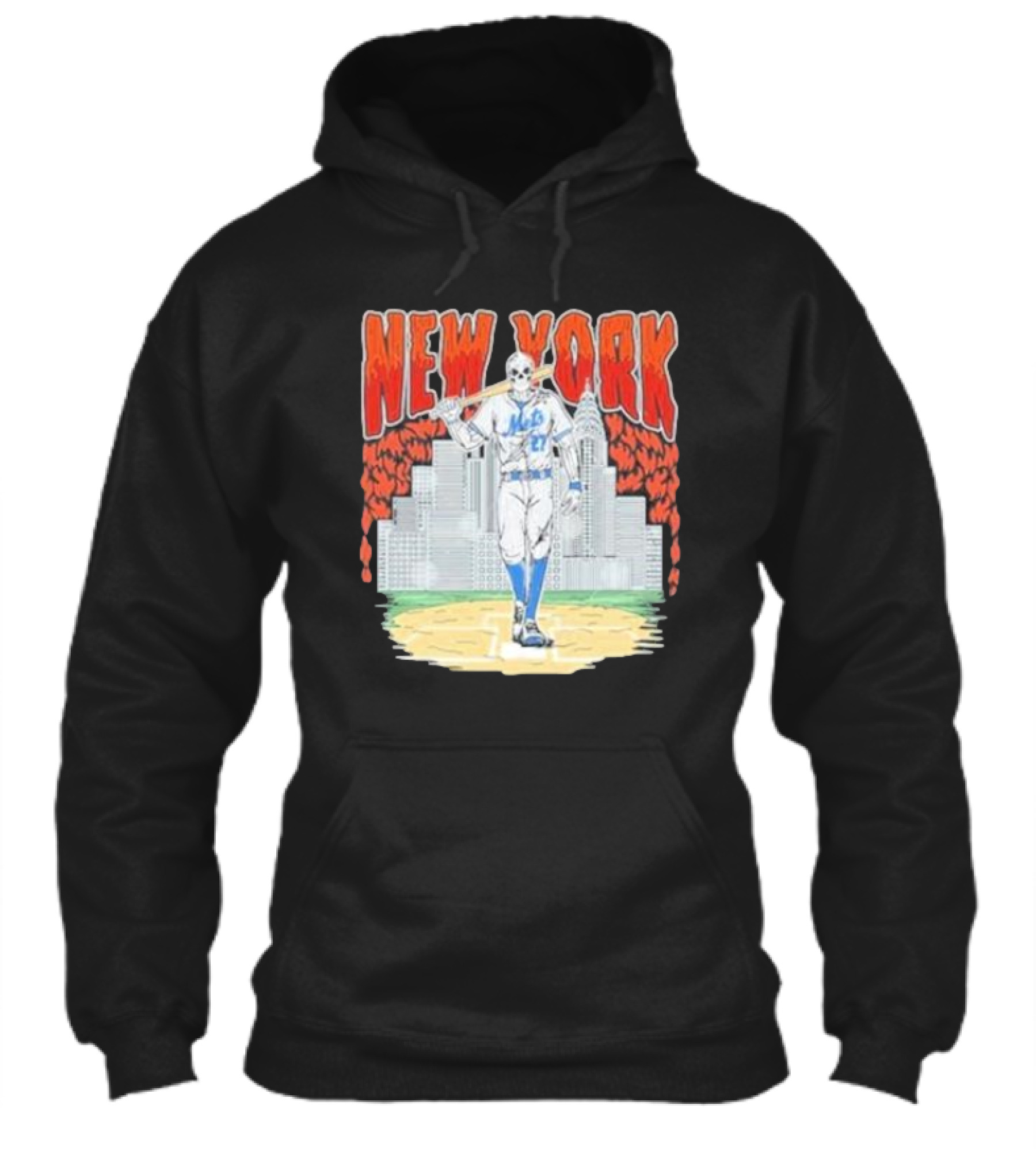 New York Mets Reed Garrett Skyline Baseball Shirt