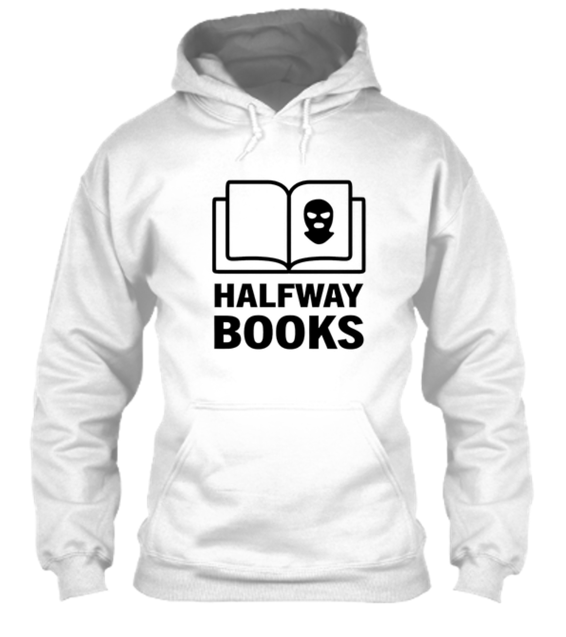 Halfway Books Mask Icon Open Book Shirt