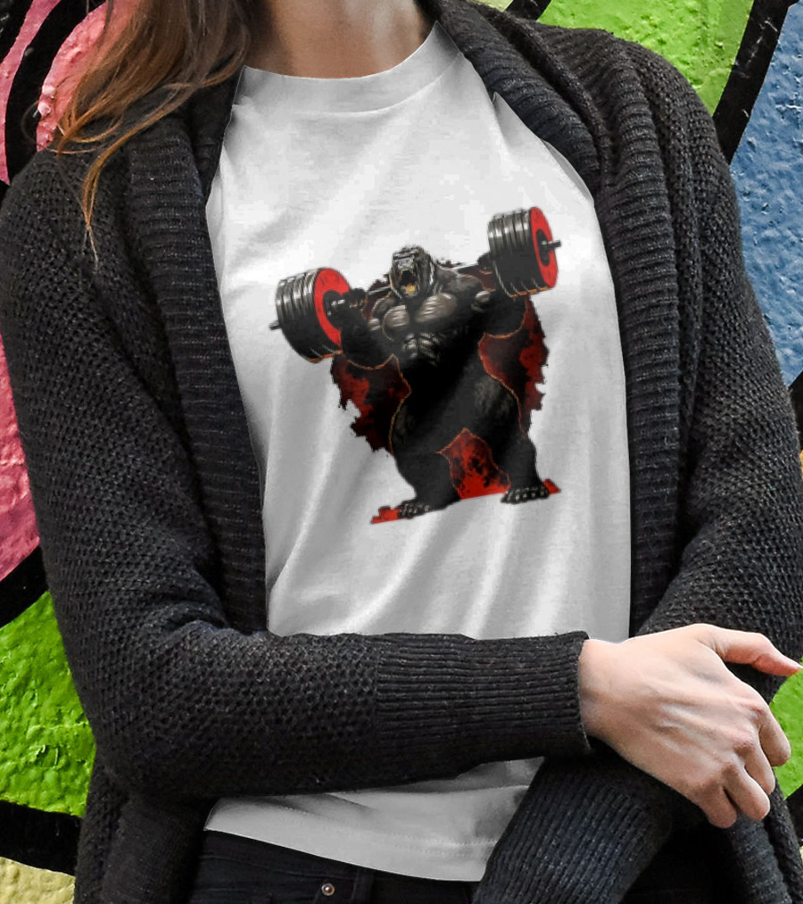 Gorilla Workout Beast Lifting Power Weights Gym Shirt