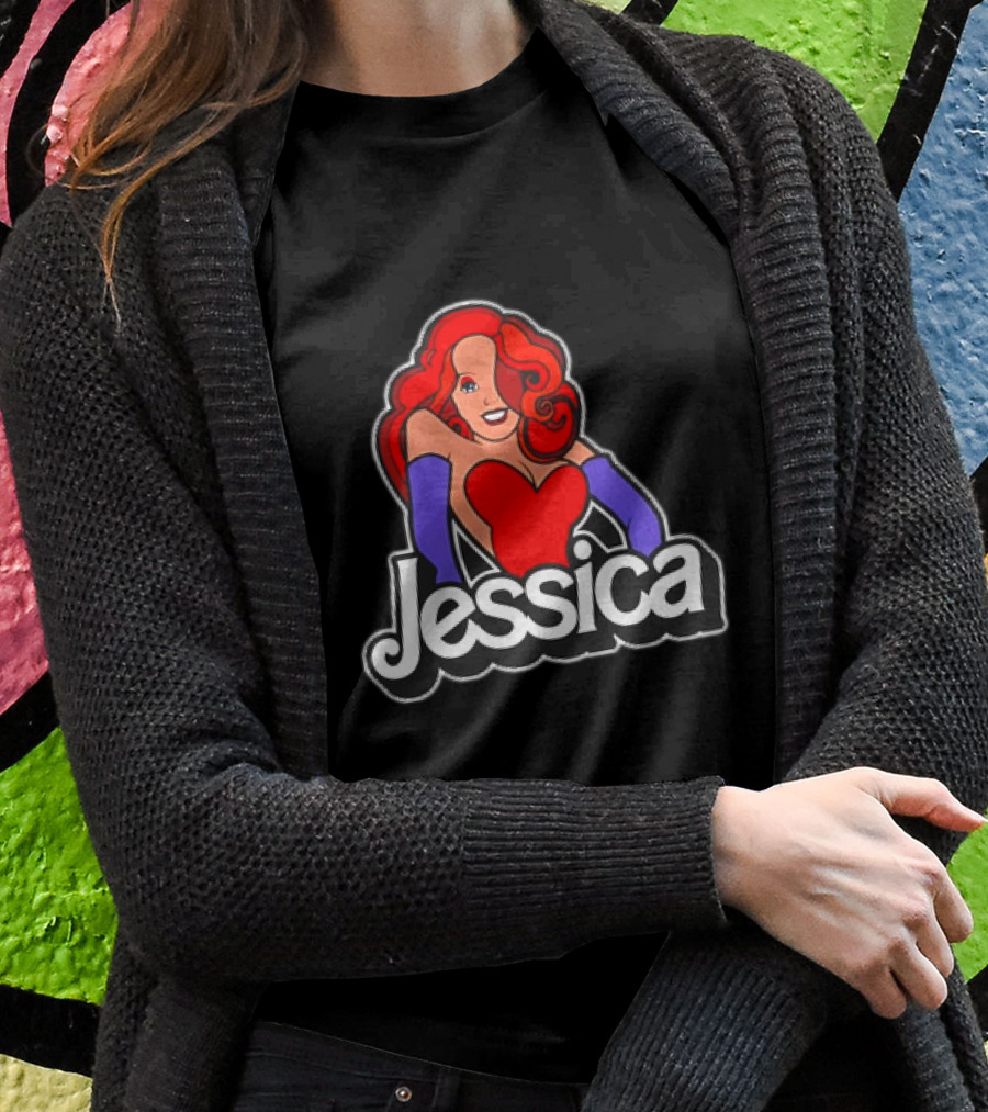 Jessie Doll Jessica Rabbit X Barbie Jessica This Barbie Isnt Bad Shes Just Drawn That Way Shirt