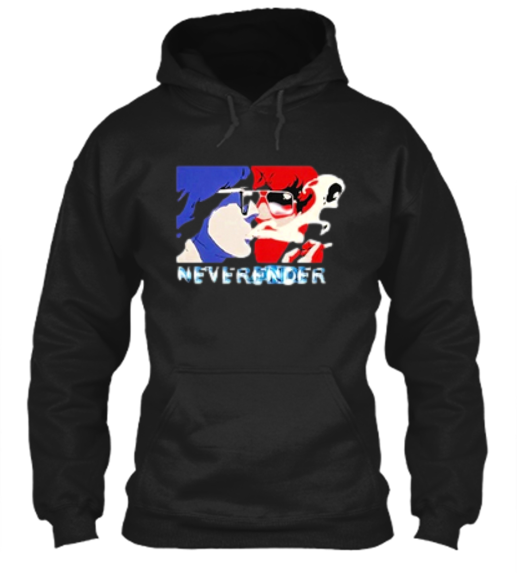 Justice Neverender Smoke 2024 Red Blue Glasses Shirt