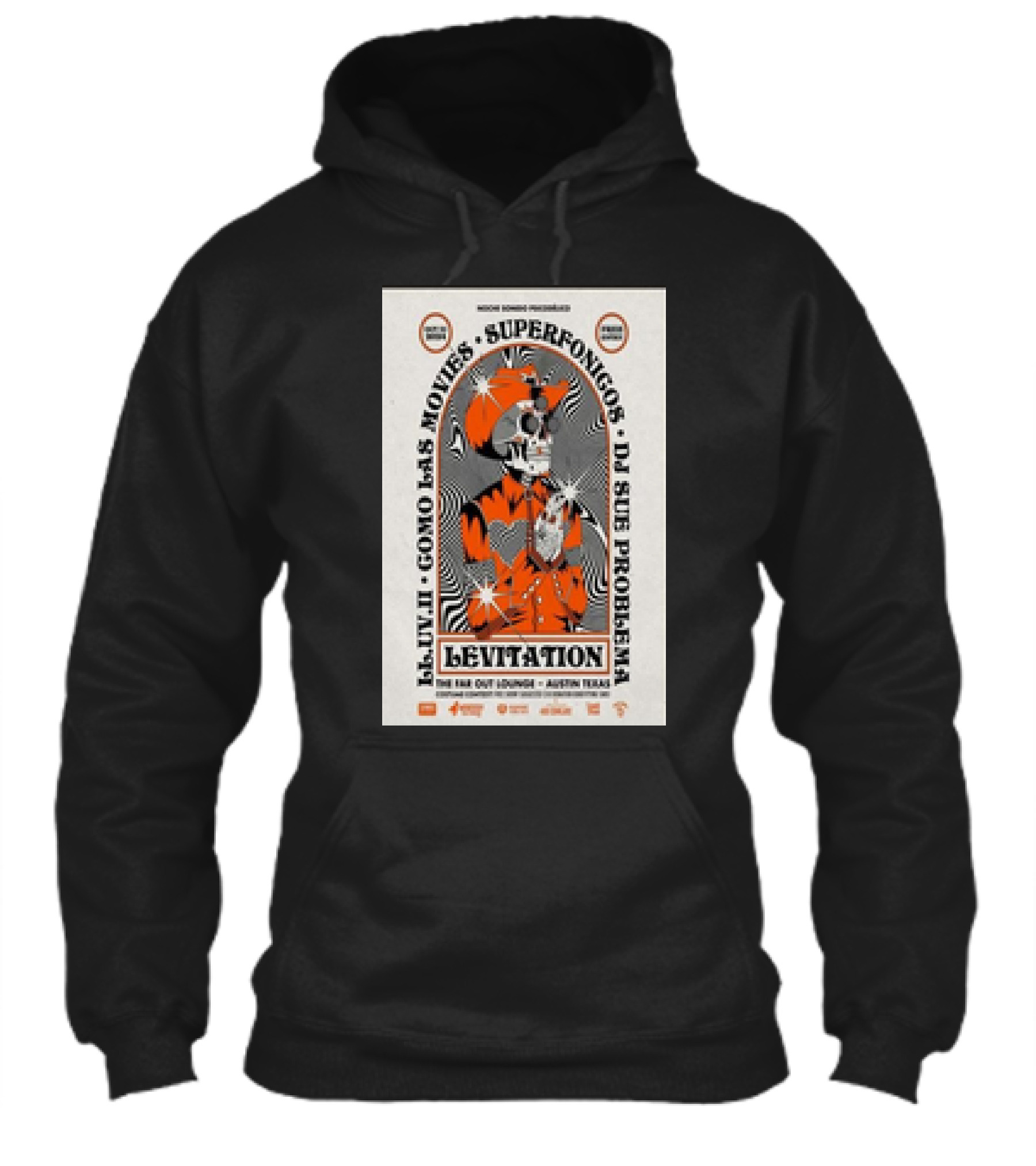 Moon Room Presents Levitation Eluvi Ii Como Las Movies Superfonicos Dj Sue Problema The Far Out Lounge Austin Texas October 31 Shirt