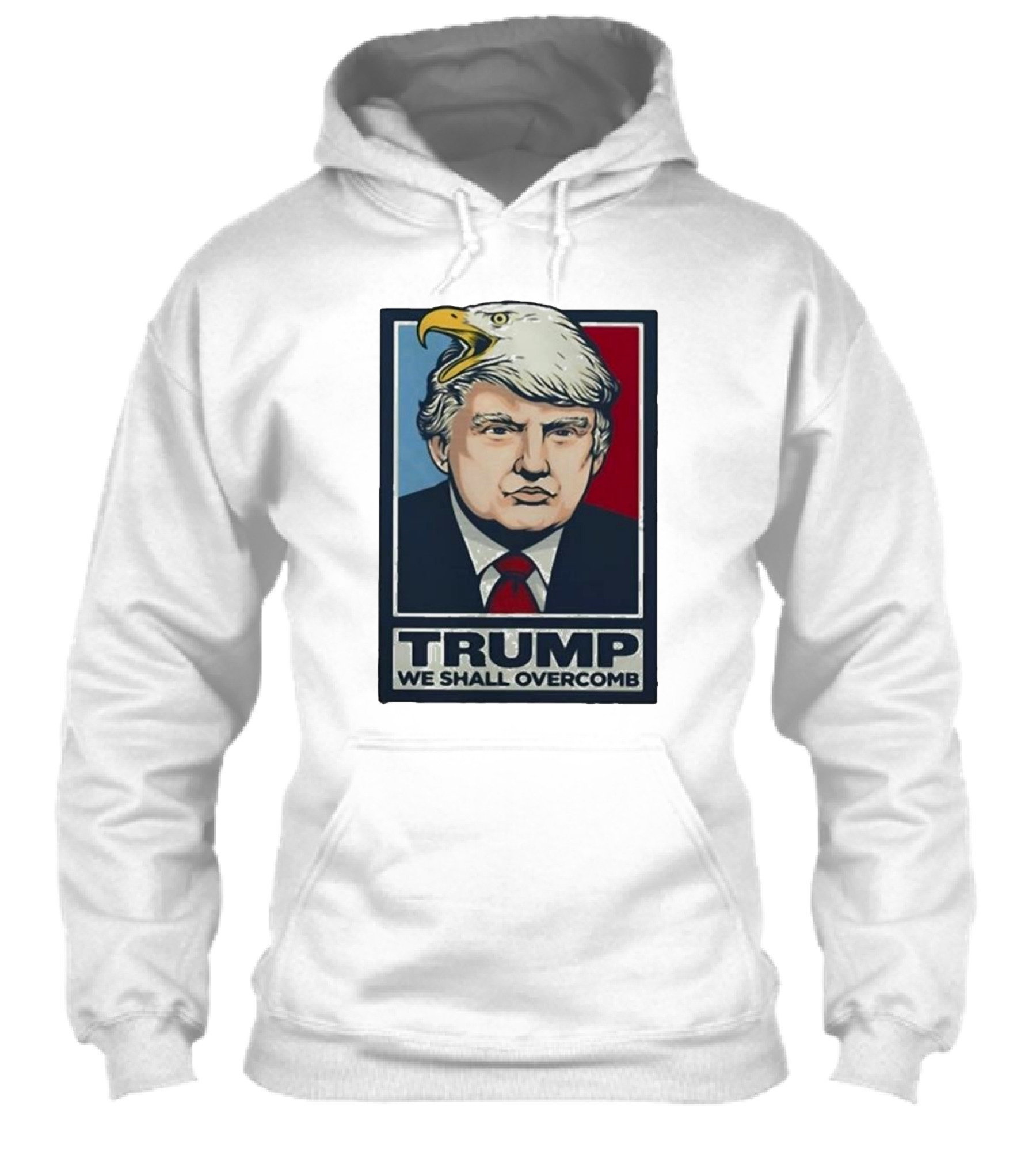 Trump We Shall Overcomb Bald Eagle Head Image Shirt
