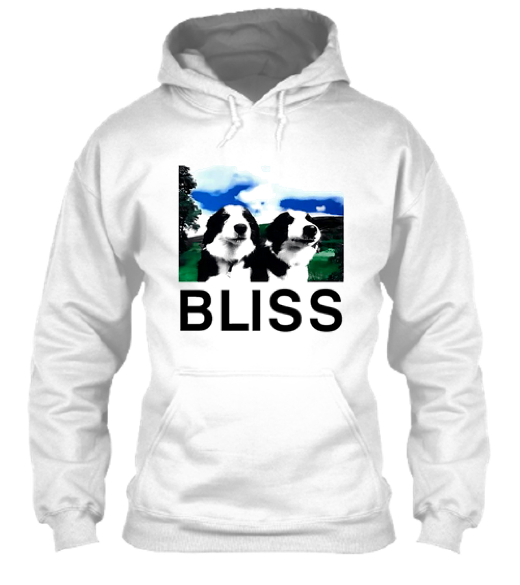 Bliss Henry Dog Meme Two Dogs Green Landscape Shirt