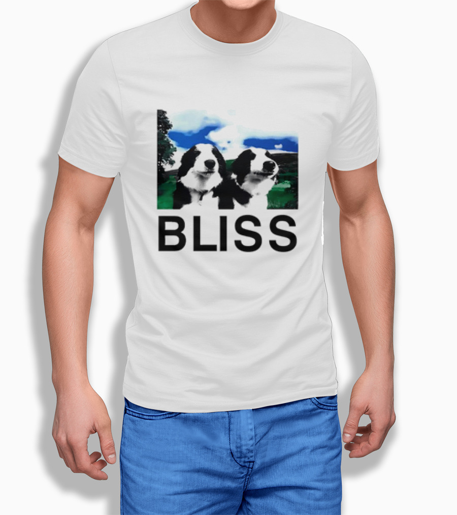 Bliss Henry Dog Meme Two Dogs Green Landscape Shirt