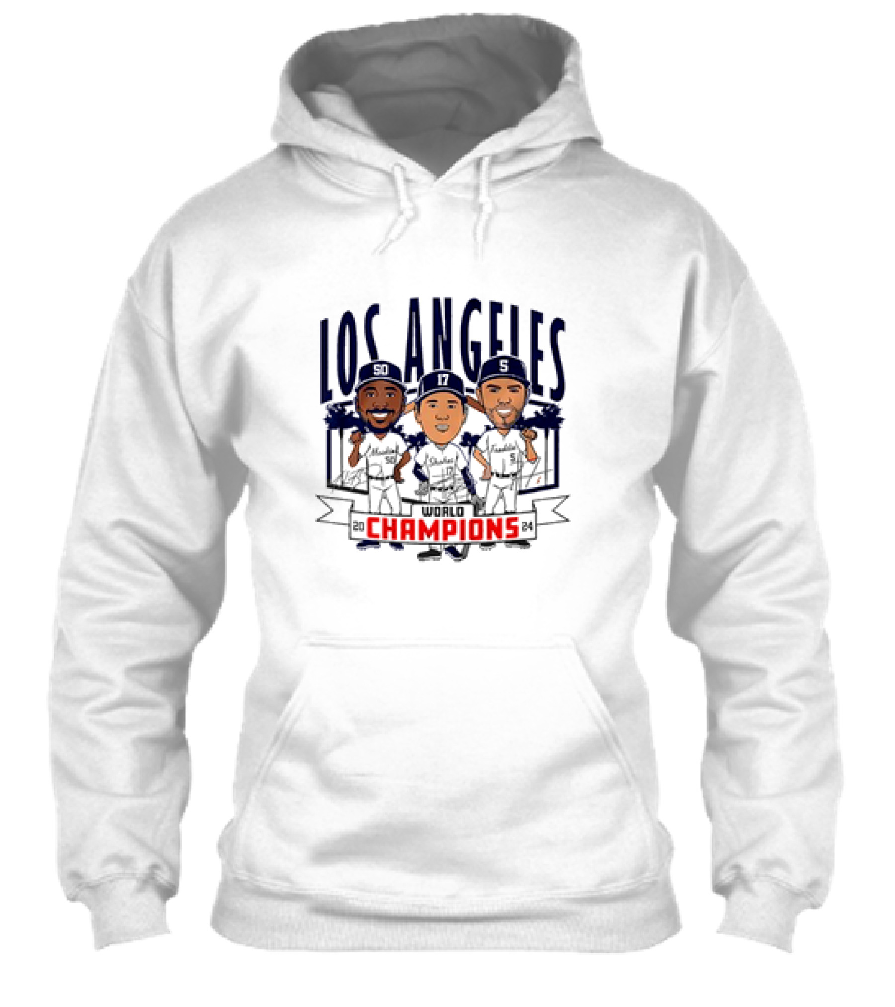 Los Angeles Baseball 2024 World Champions Caricatures Signatures Shirt