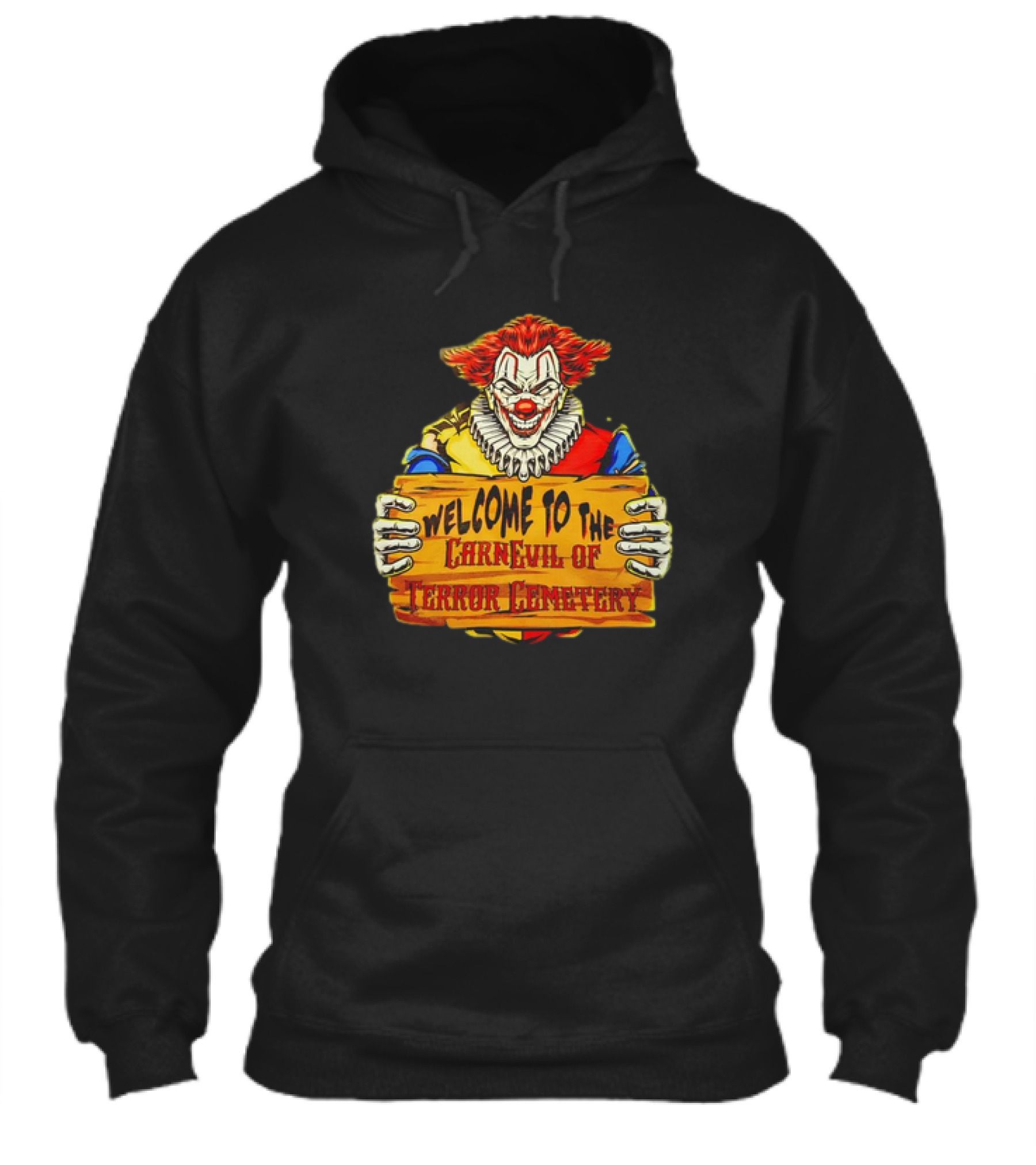 Welcome To The Carnevil Of Terror Cemetery Clown Horror Shirt