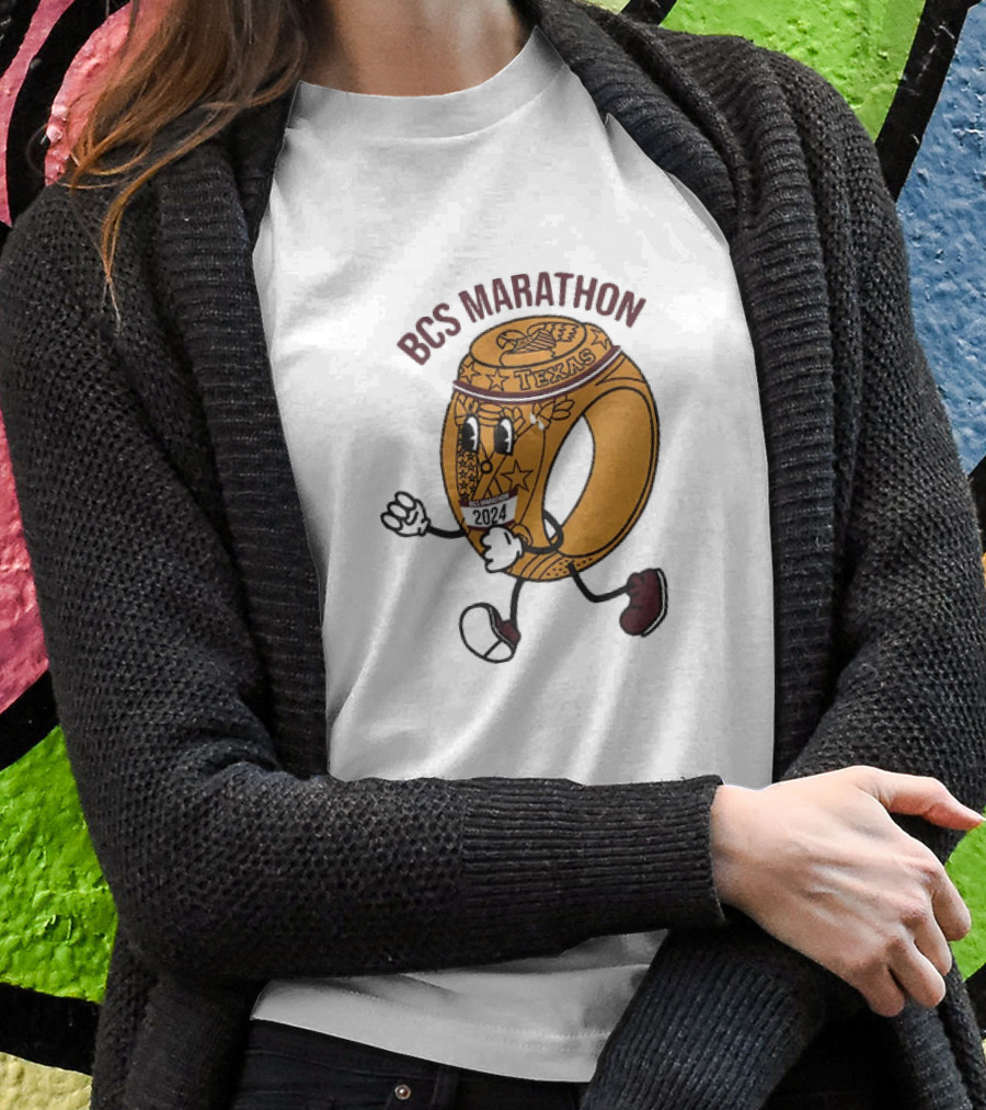 Bcs Marathon 2024 Texas Running Ring Character Shirt