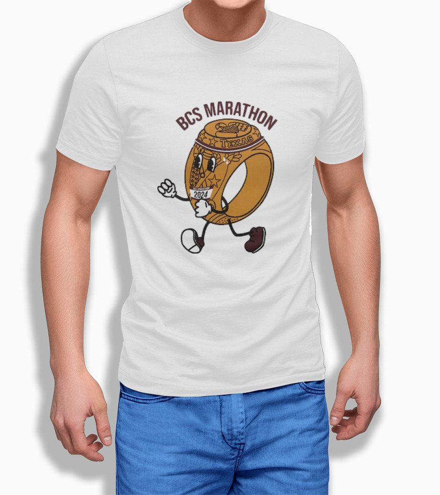 Bcs Marathon 2024 Texas Running Ring Character Shirt
