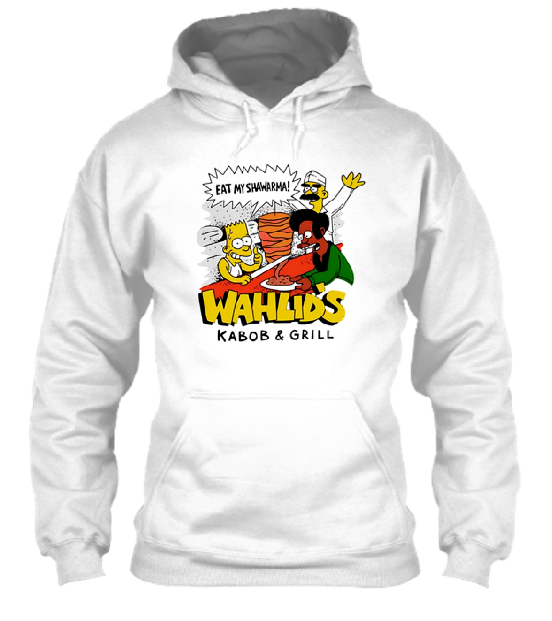 The Simpsons Wahlids Eat My Shawarma Kabob And Grill Shirt