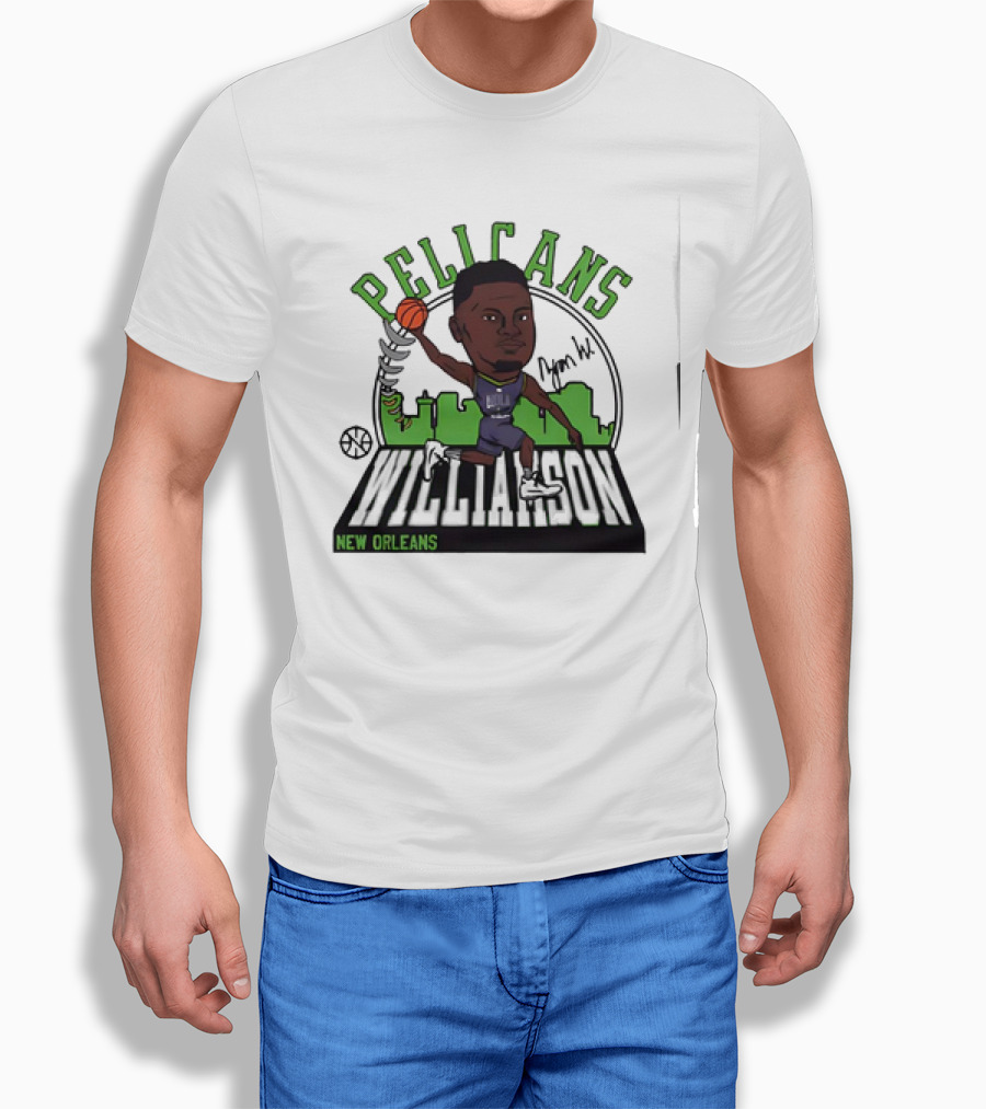 Pelicans New Orleans Zion Williamson Signature Caricature Shirt