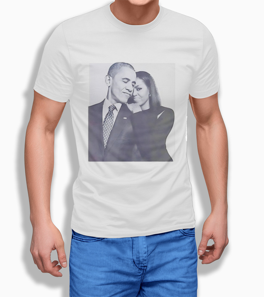 President Barack Obama And Michelle Obama Embrace Shirt
