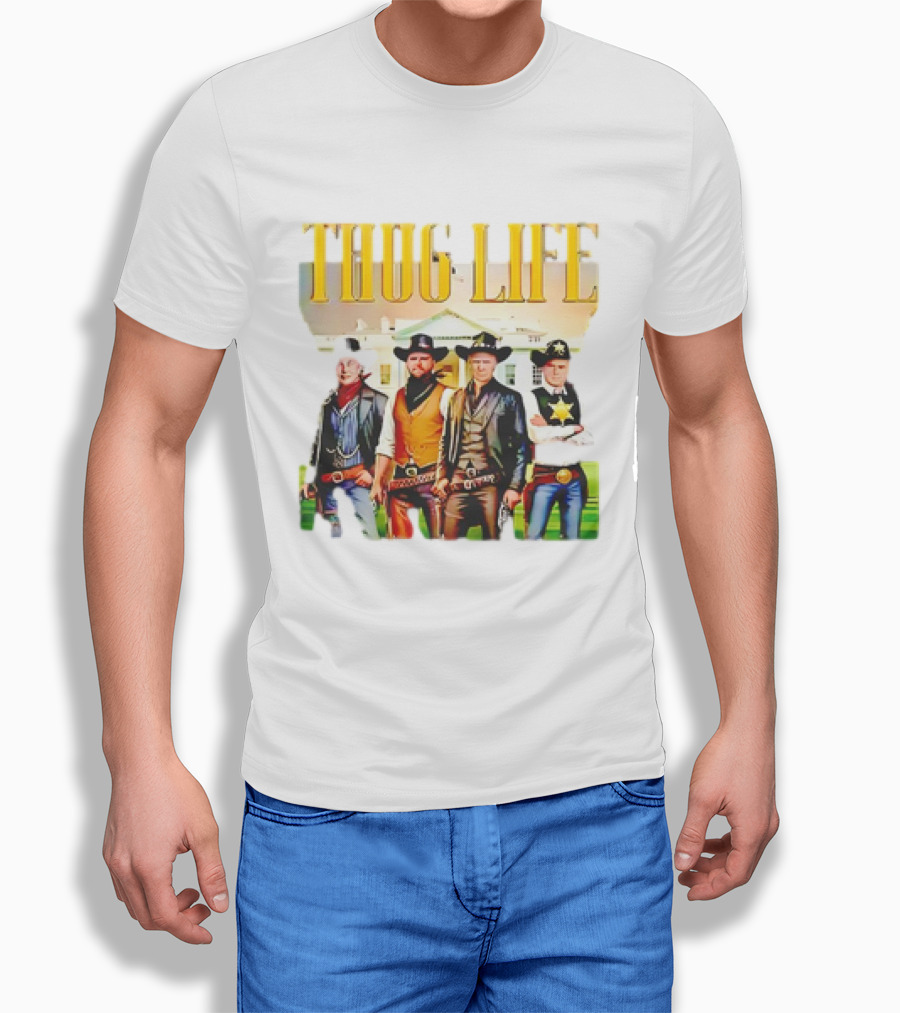 Thug Life President Vance Kennedy Elon Cowboy Shirt