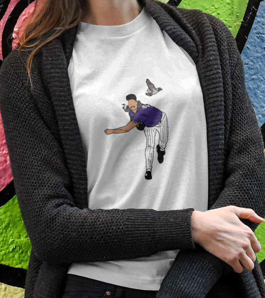 Randy Johnson Bird Collision Moment Baseball Shirt