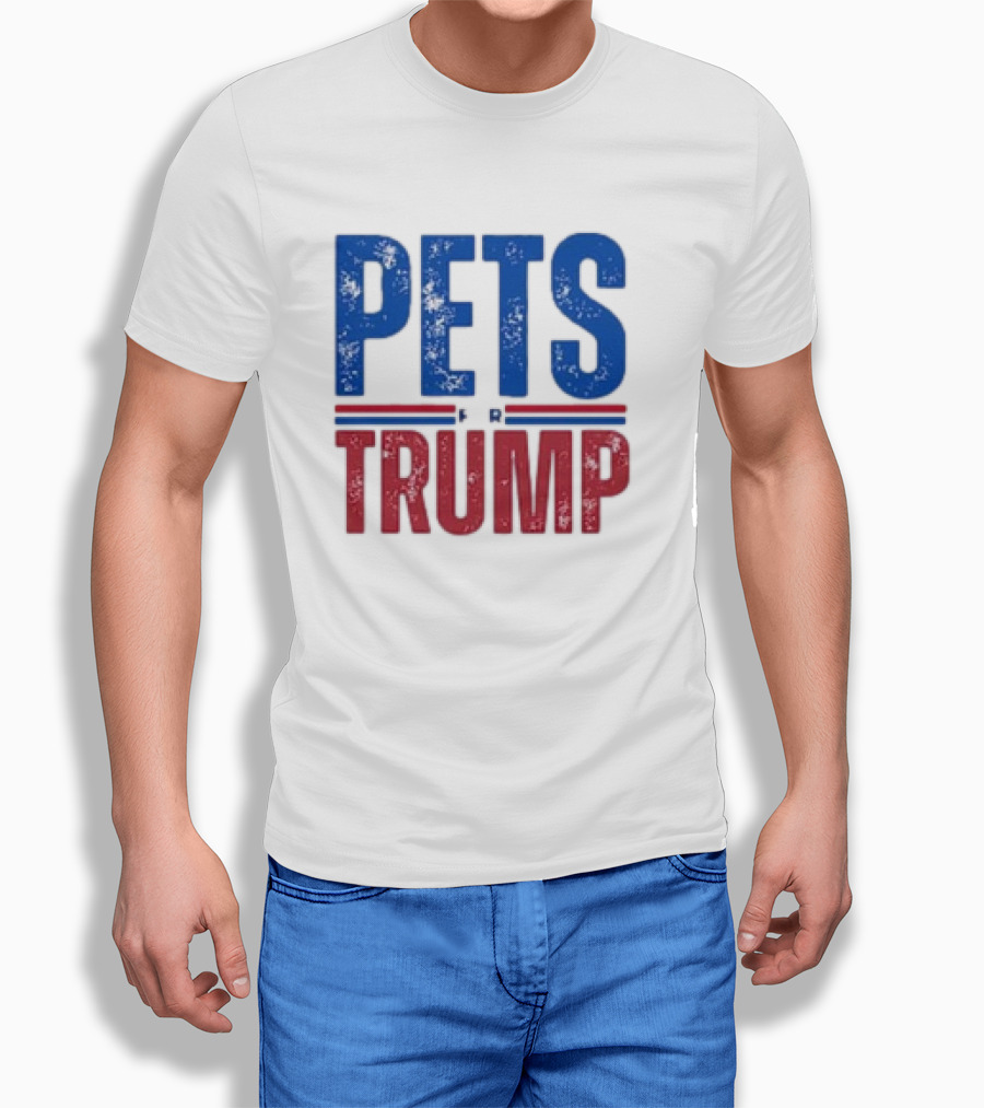 Vintage Pets For Trump Retro Distressed Political Support Shirt