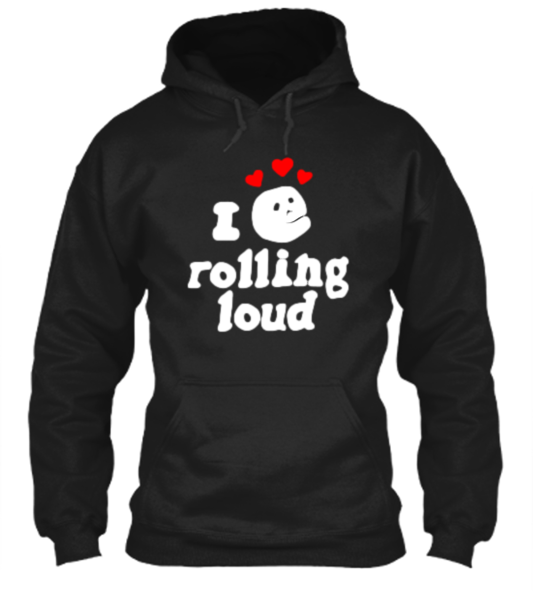 I Love Rolling Loud With Heart Emoji Face Shirt