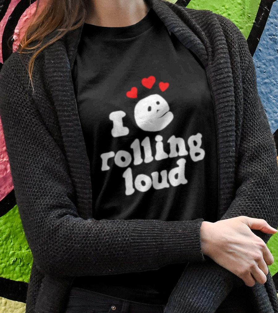 I Love Rolling Loud With Heart Emoji Face Shirt