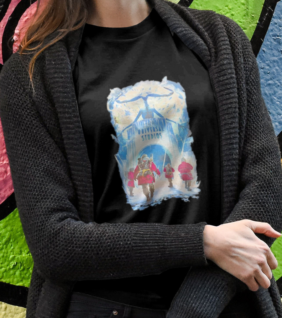Universal Studios Ghostbusters Frozen Empire Adventure Scene Shirt