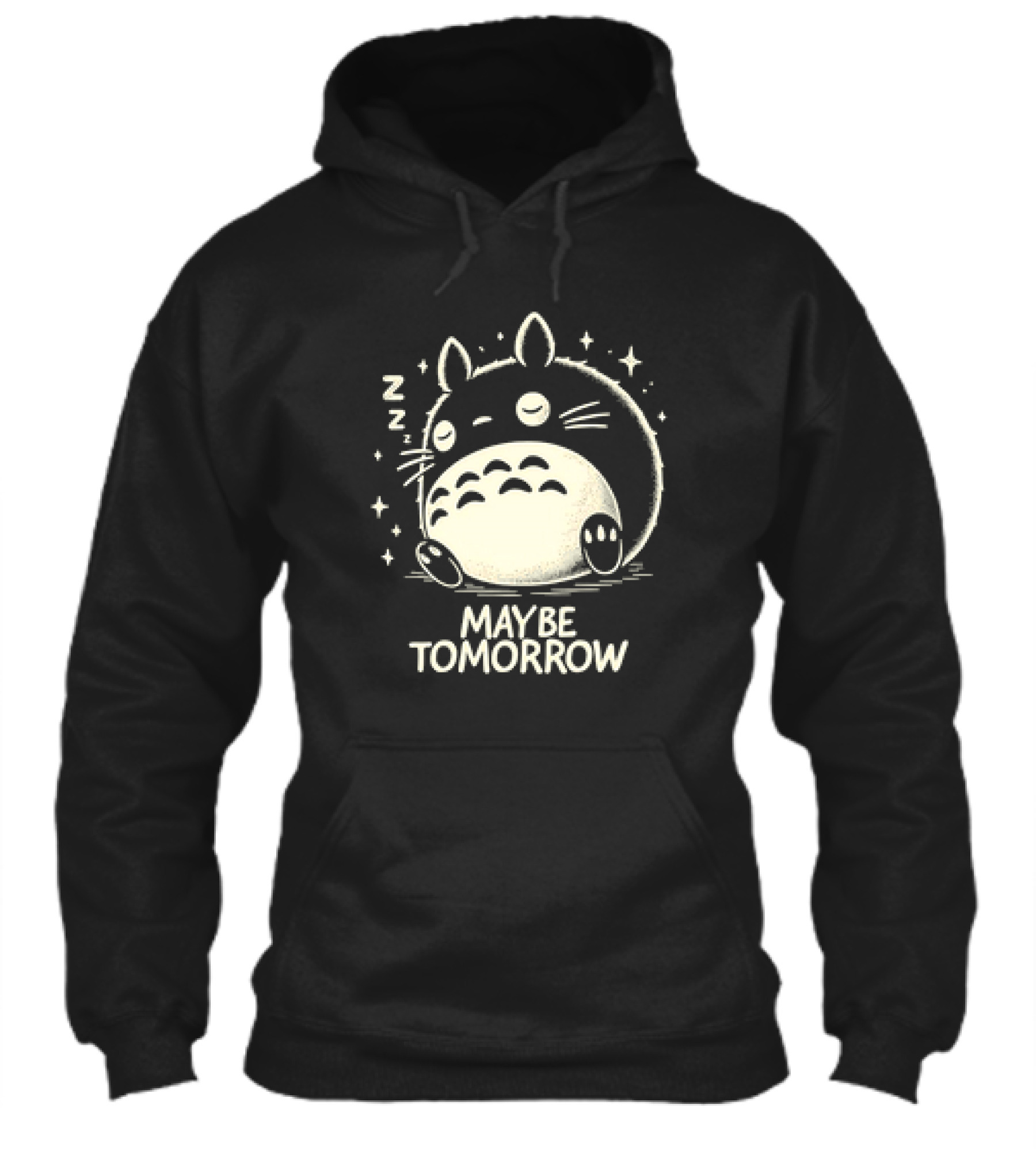 Napping Totoro Maybe Tomorrow Zzz Stars Shirt