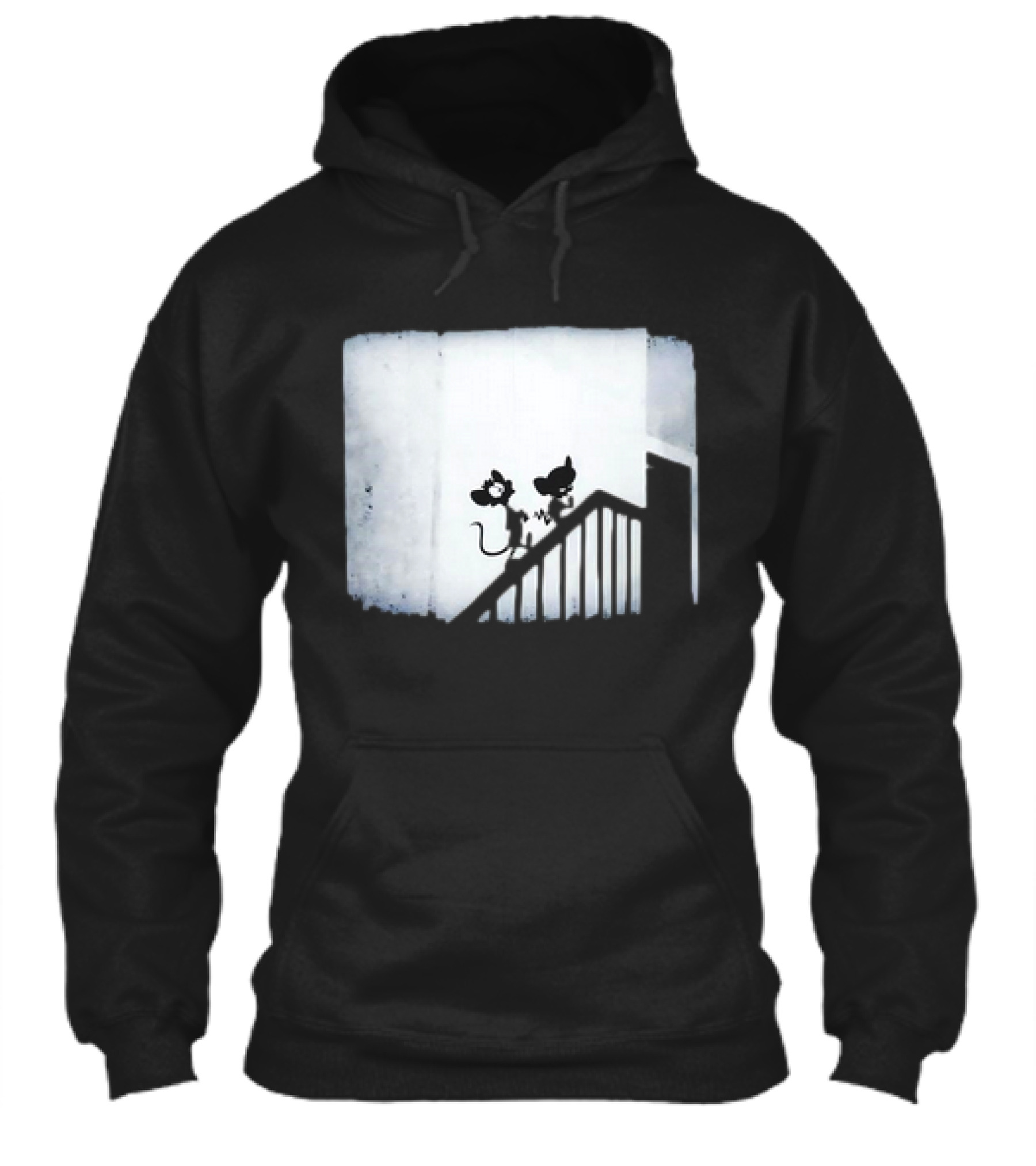 Pinky And The Brain X Nosferatu Miceferatu Shadow Silhouettes On Stairs Shirt