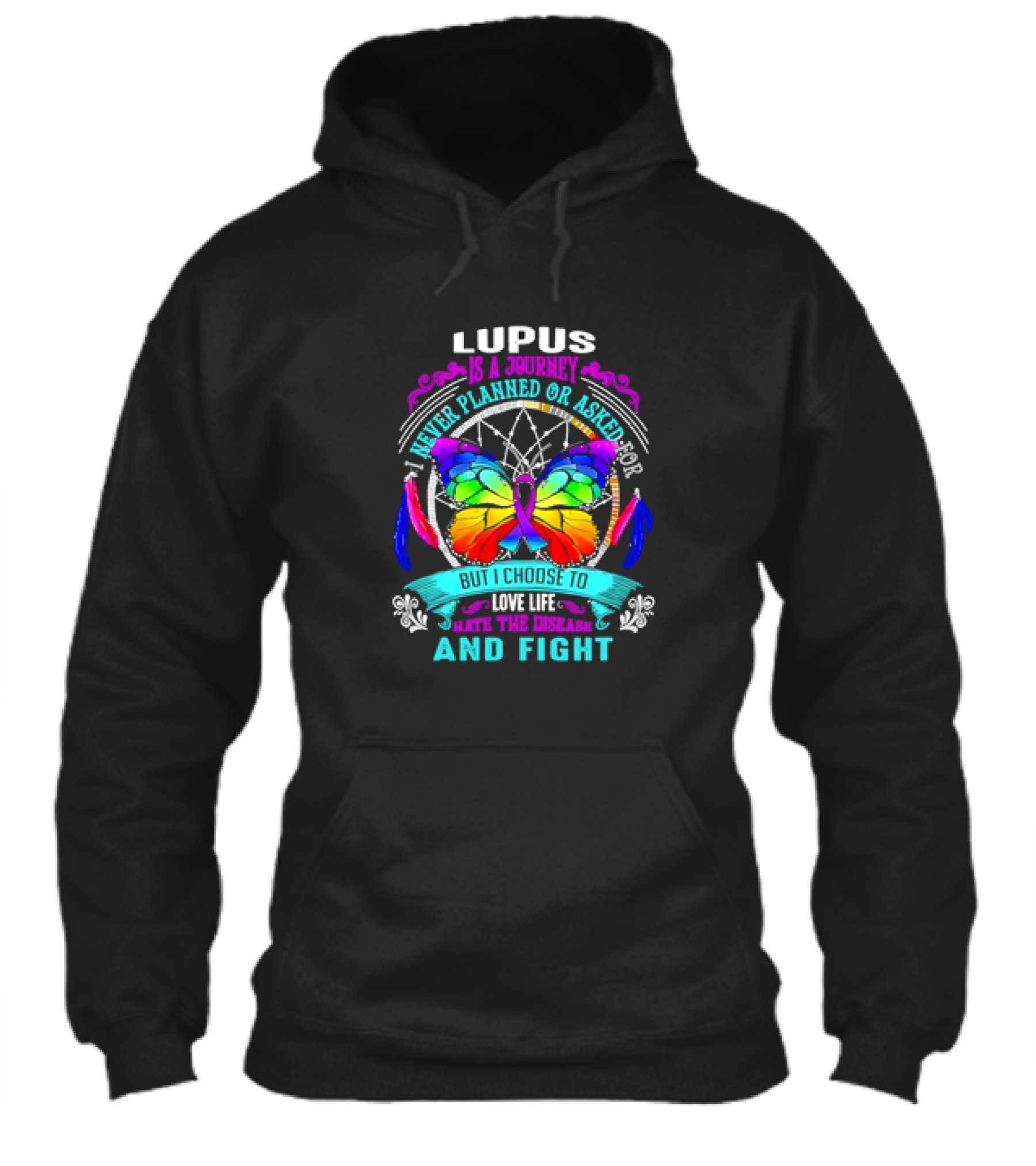 Lupus Is A Journey I Never Planned Or Asked For But I Choose To Love Life Hate The Disease And Fight Shirt