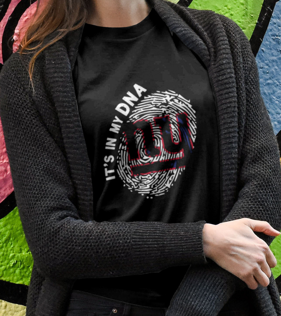 Its In My Dna Ny Giants Fingerprint Shirt