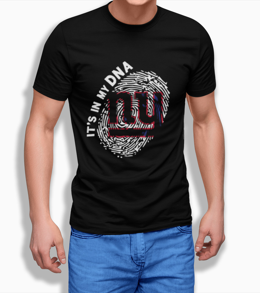 Its In My Dna Ny Giants Fingerprint Shirt