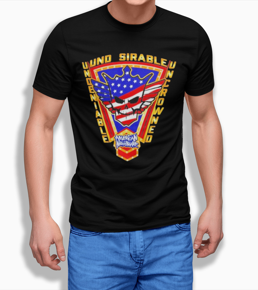 Undeniable Uncrowned American Nightmare Patriotic Skull And Wings Shirt