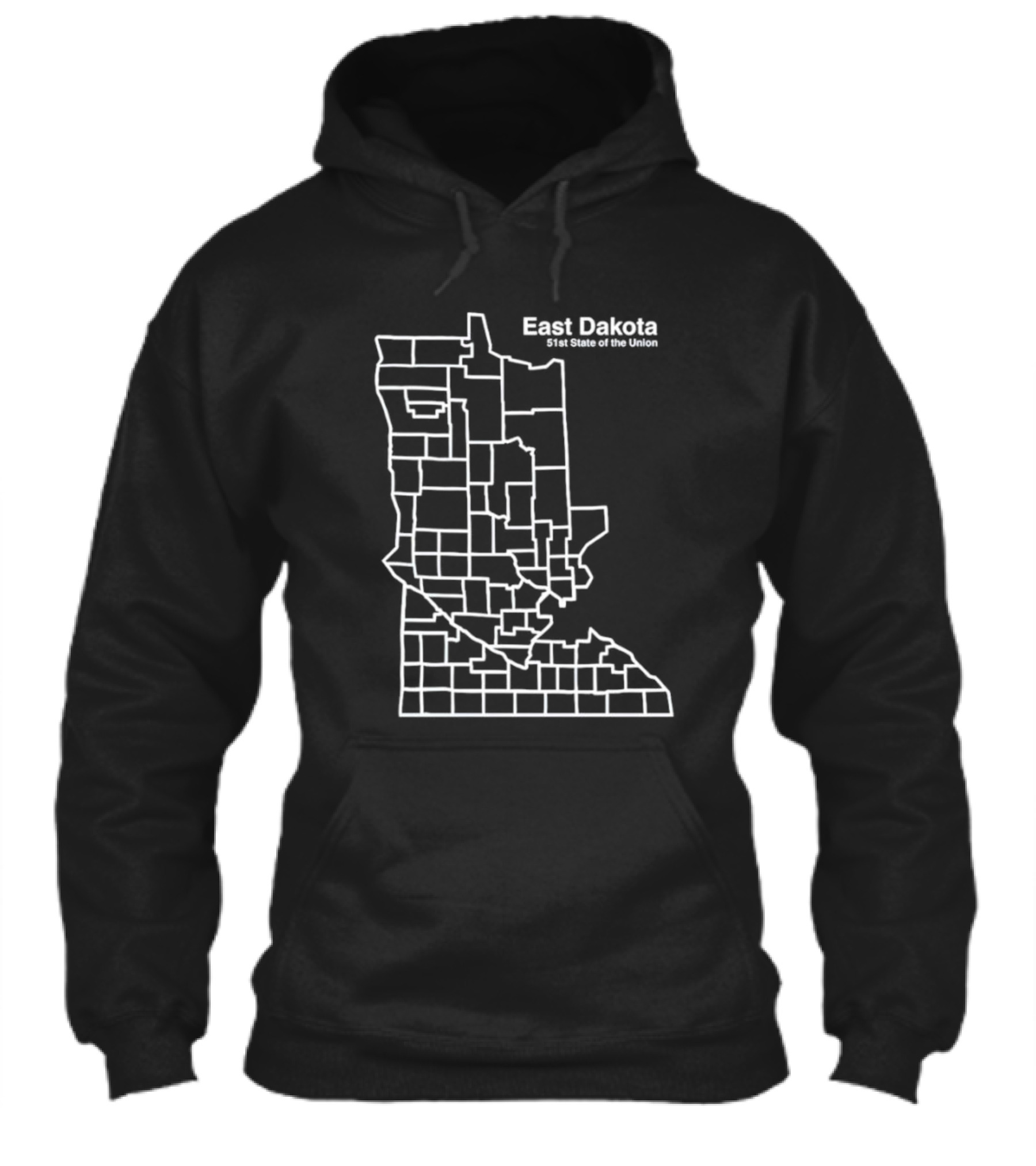 East Dakota 51St State Of The Union Map Shirt