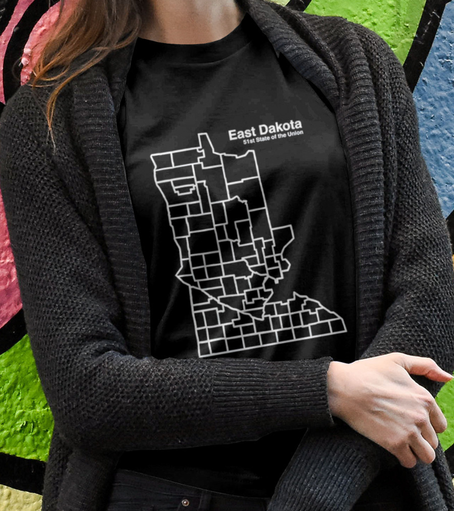 East Dakota 51St State Of The Union Map Shirt